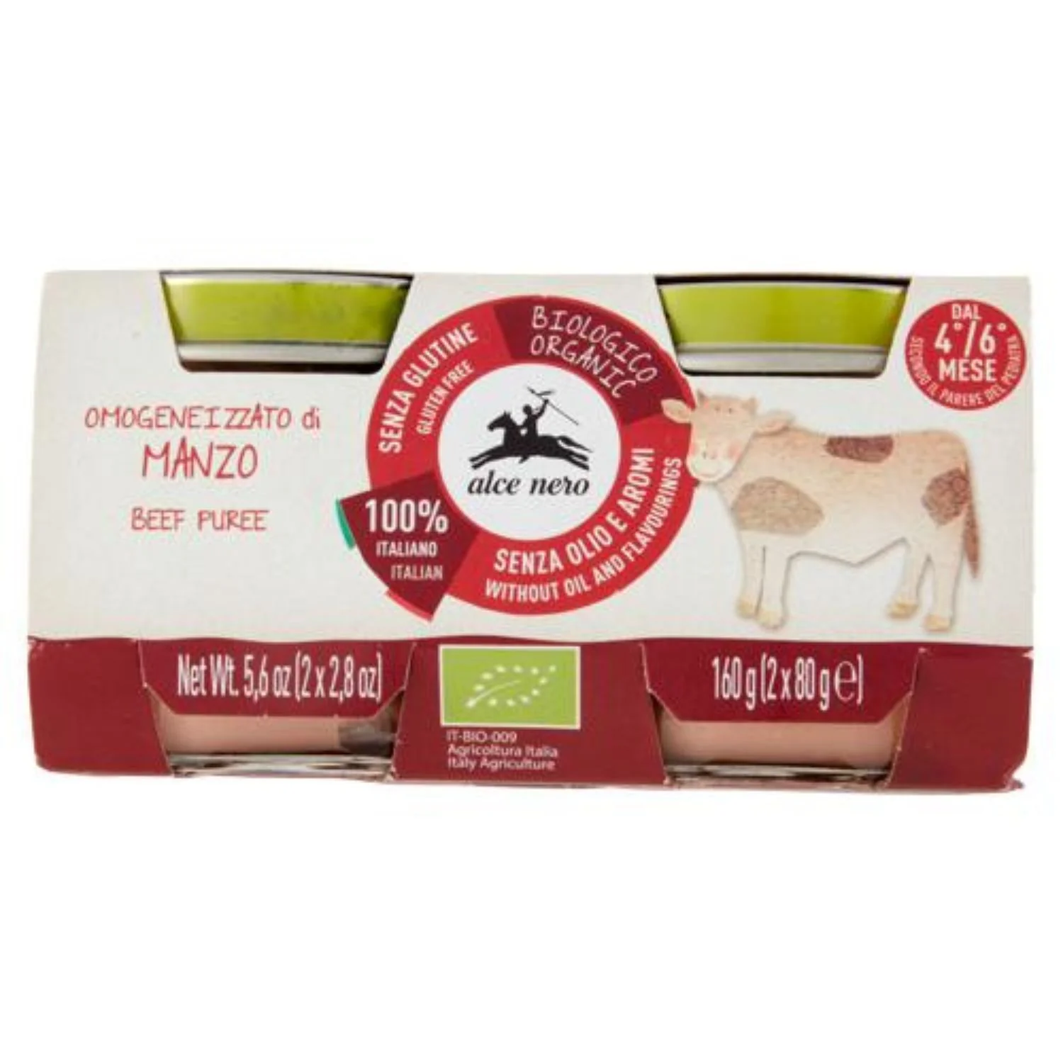Alce Nero - Omogeneizzato Biologico Carne: Confezione 2x80 gr - Image 2
