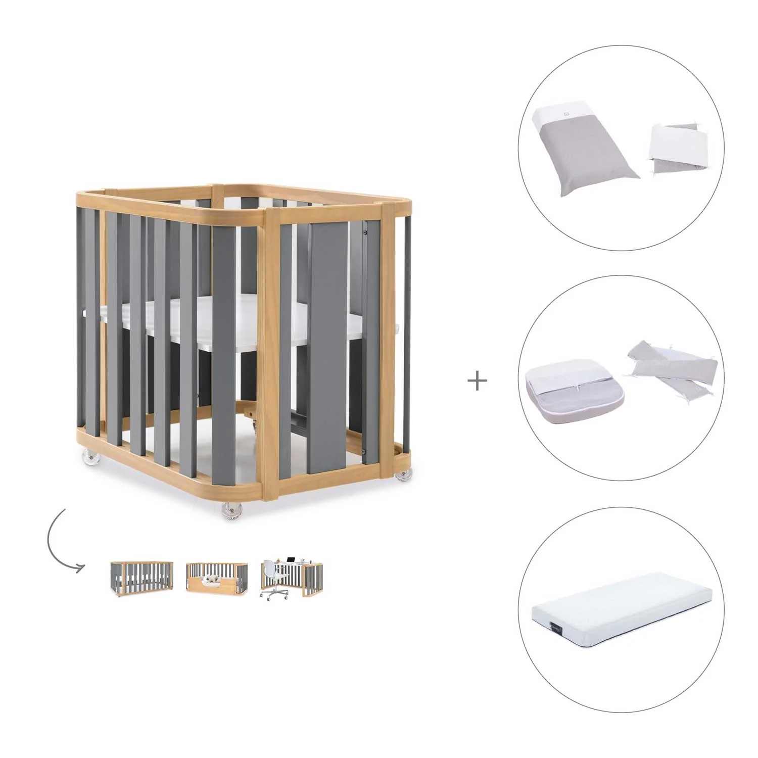 Alondra - Crea Plus 3 Pack 4in1 + Materasso + Tessile - Image 10