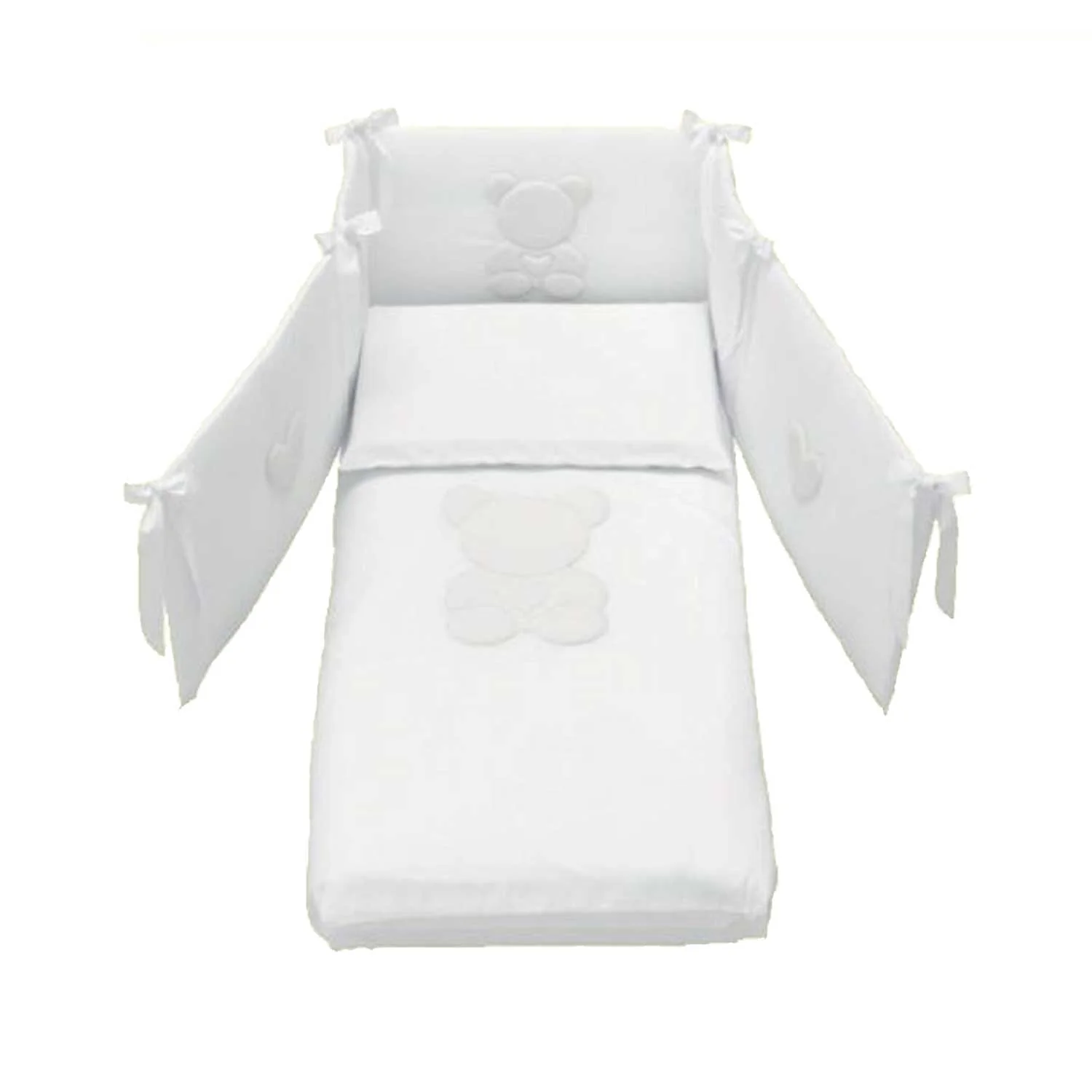 Azzurra Design - Completo Piumone E Paracolpi Contact Domus Bianco