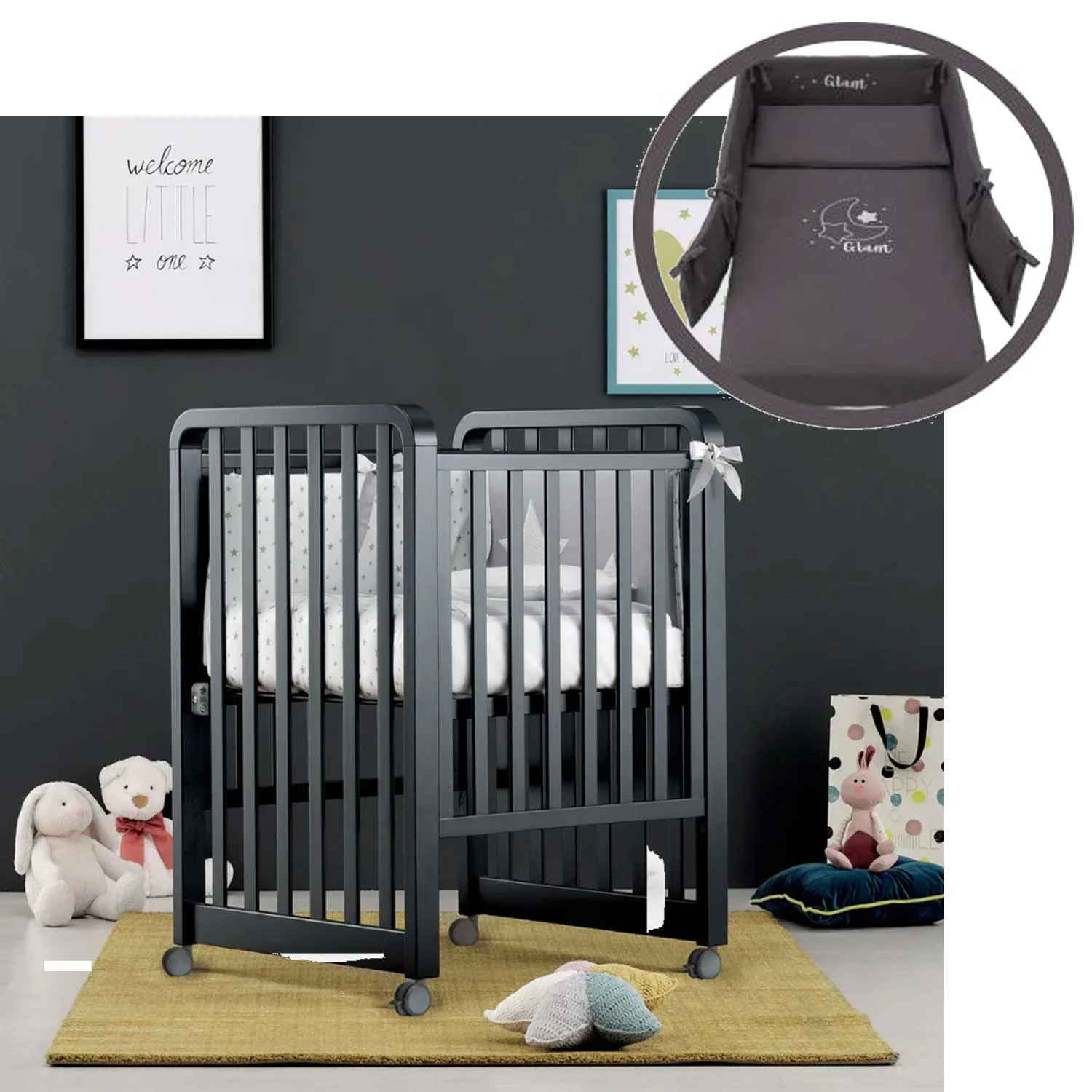 Azzurra Design - Lettino Glam 9 In 1 + Materasso + Completo Piumone Glam - Image 11