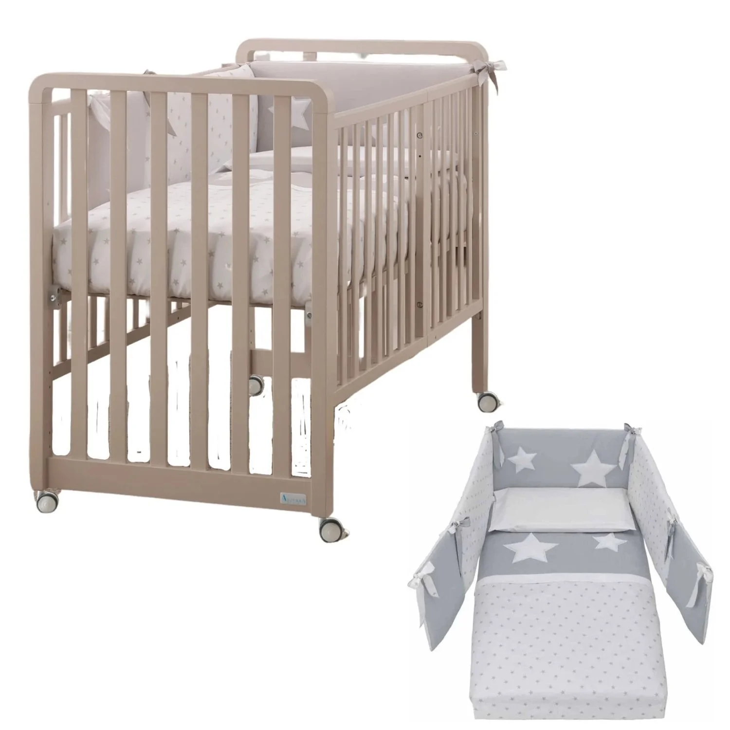 Azzurra Design - Lettino Glam 9 In 1 + Materasso + Completo Piumone Glam - Image 12