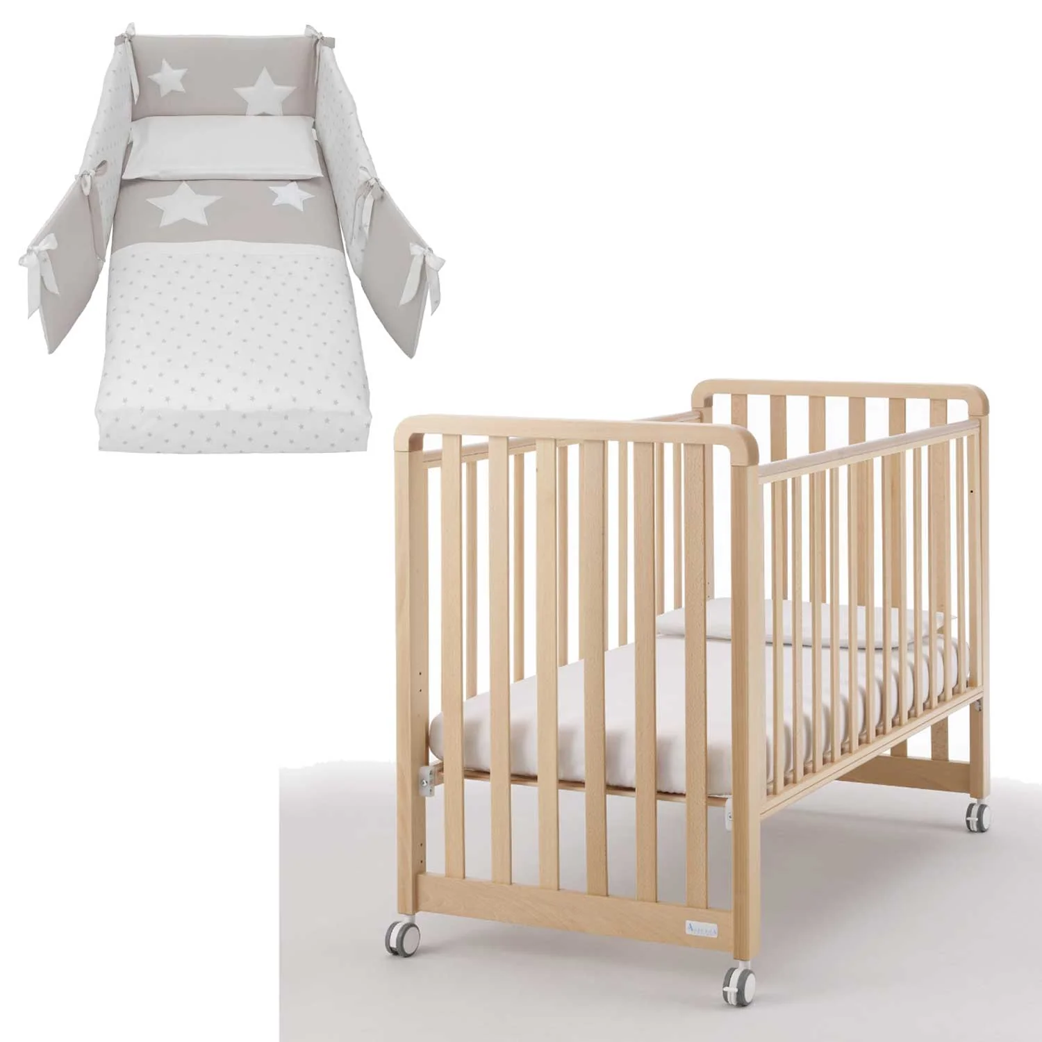 Azzurra Design - Lettino Glam 9 In 1 + Materasso + Completo Piumone Glam - Image 13