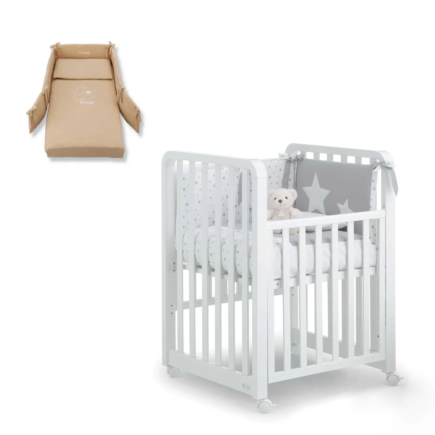 Azzurra Design - Lettino Glam  9 In 1 + Materasso + Completo Piumone Glammy - Image 4