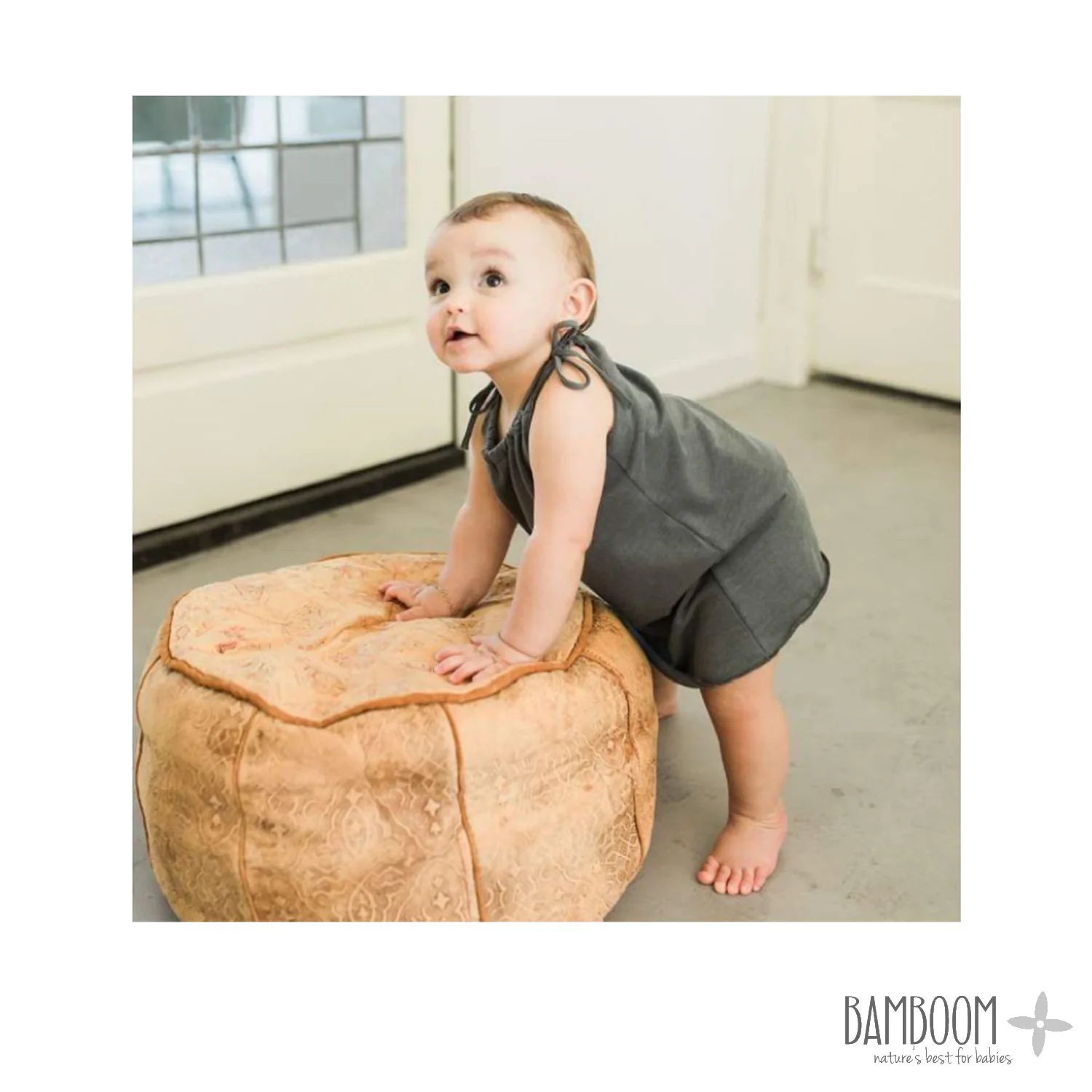 Bamboom - Vestitino estivo Baby in fibra di Bamboo Olive Green - Image 2