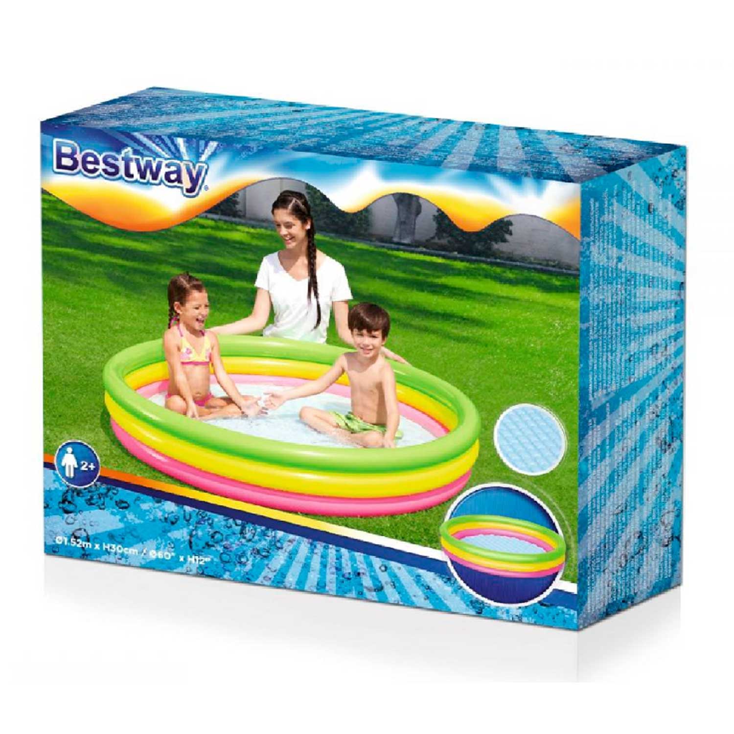 Bestway - Piscina Gonfiabile Colorata 152 x 30 cm - Image 3