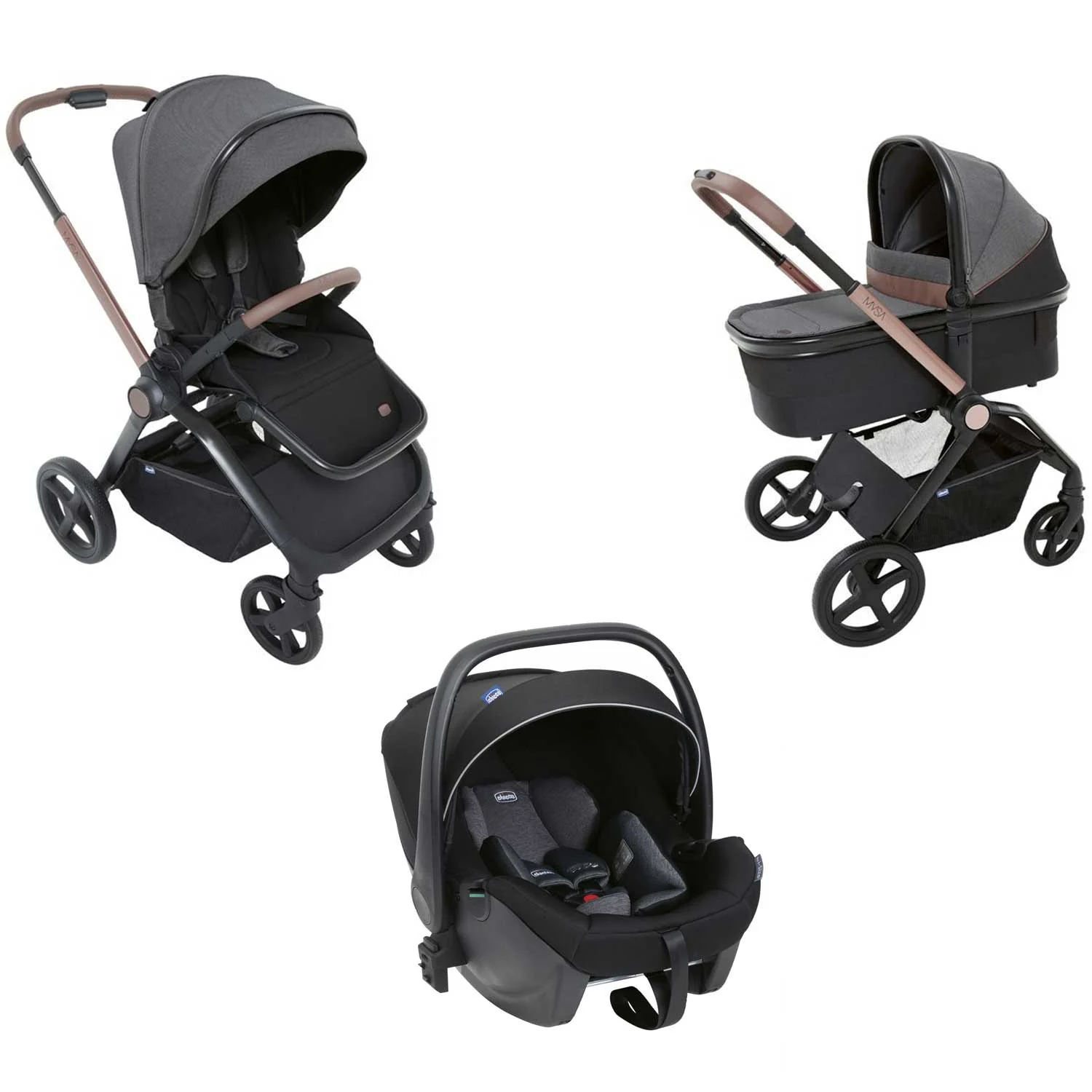 Chicco - Trio Mysa Con Seggiolino Auto Kory Air Plus - Image 5