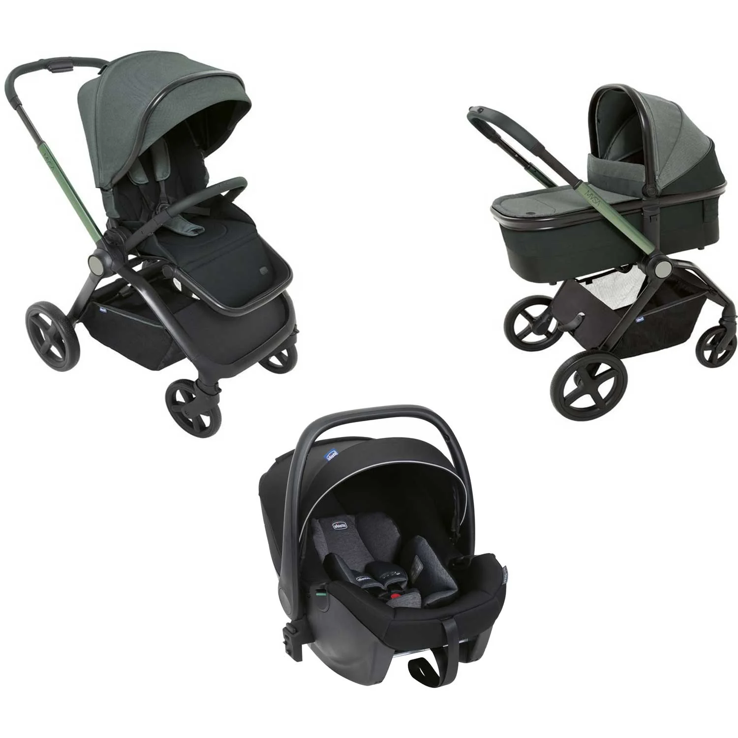 Chicco - Trio Mysa Con Seggiolino Auto Kory Air Plus - Image 6