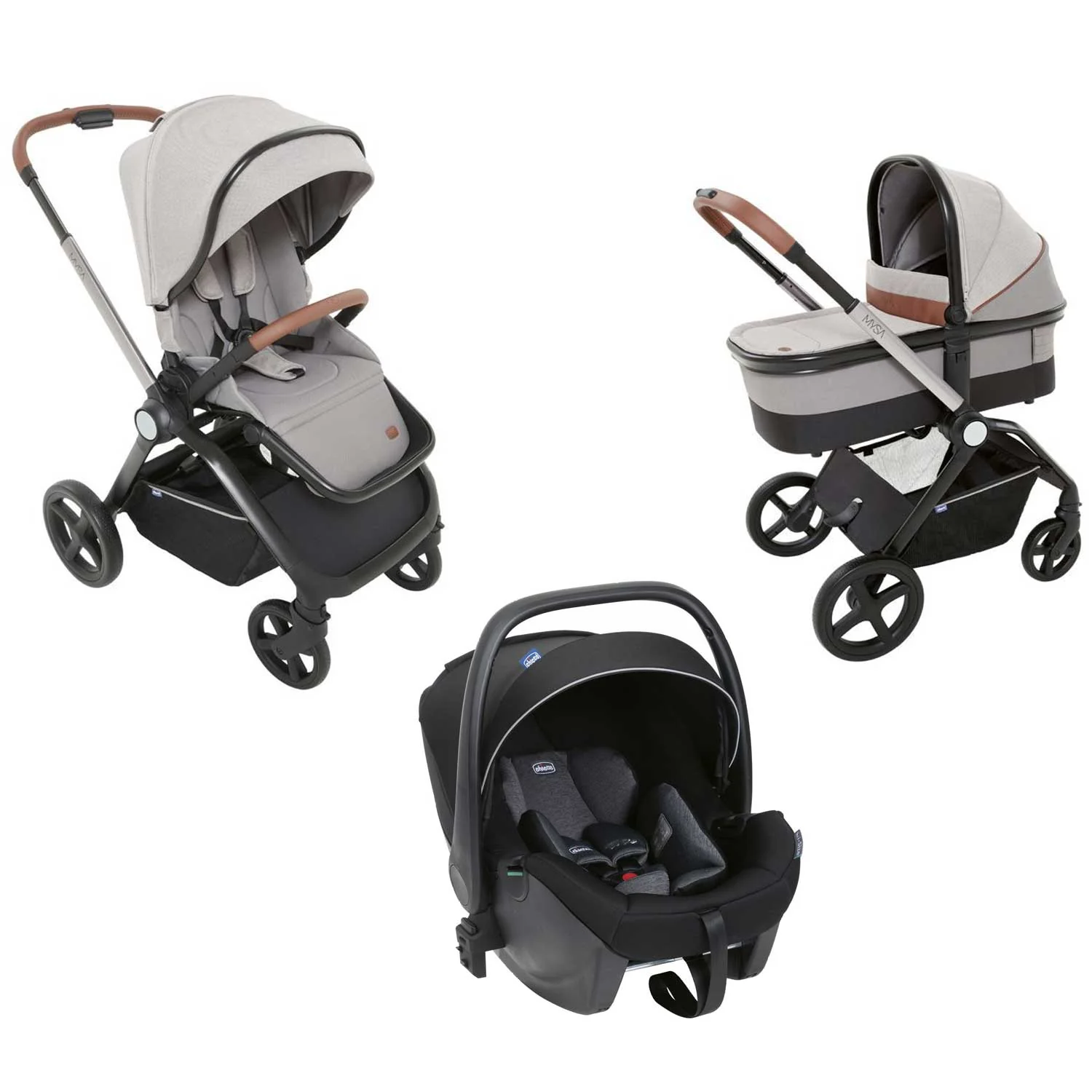 Chicco - Trio Mysa Con Seggiolino Auto Kory Air Plus - Image 7