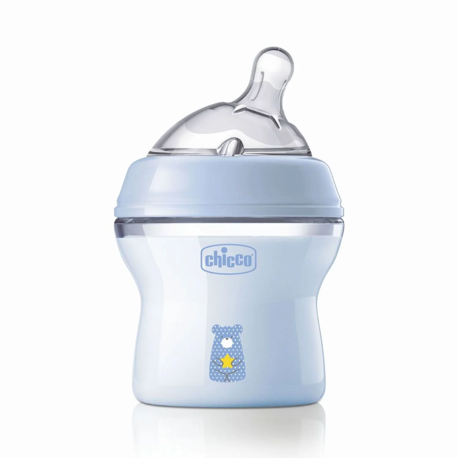 Chicco - NaturalFeeling Biberon Vetro Chicco 0M+ 150ML Flusso Lento - Image 3