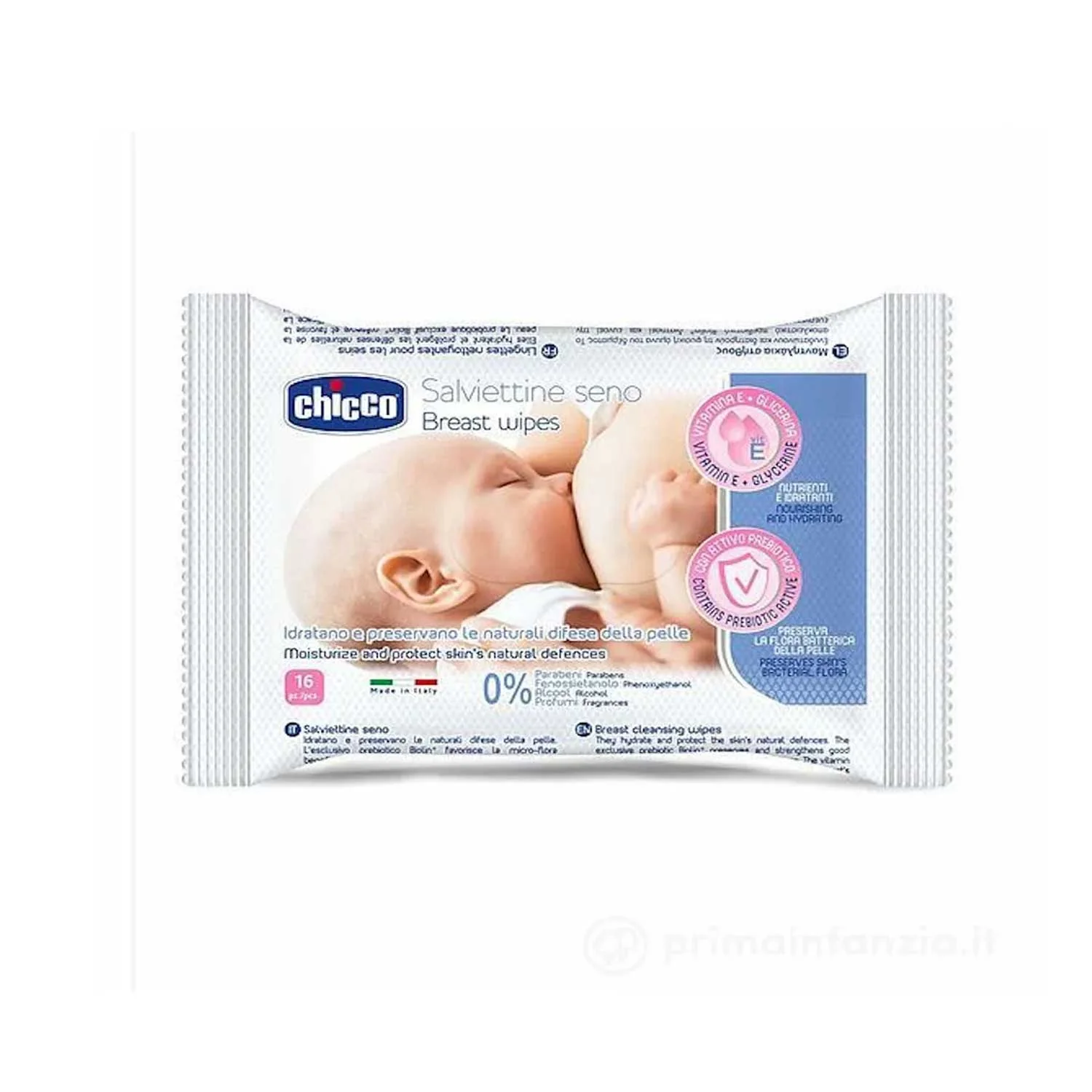 Chicco - Salviettine Detergenti Seno 16 Pz
