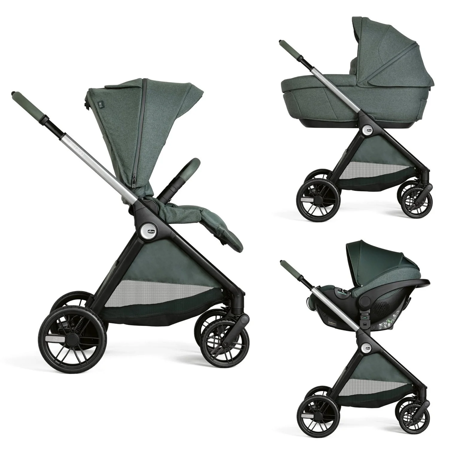 Chicco - Trio Bellagio Comfort Con Seggiolino Auto Kory Isize Plus - Image 14