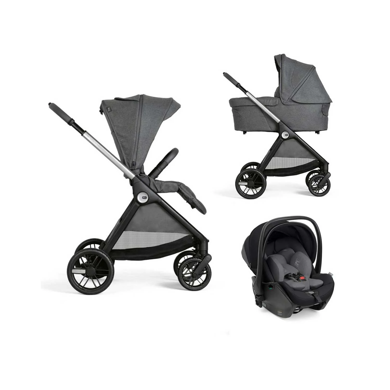Chicco - Trio Bellagio Flexi Con Seggiolino Auto First Seat Recline Isize - Image 14