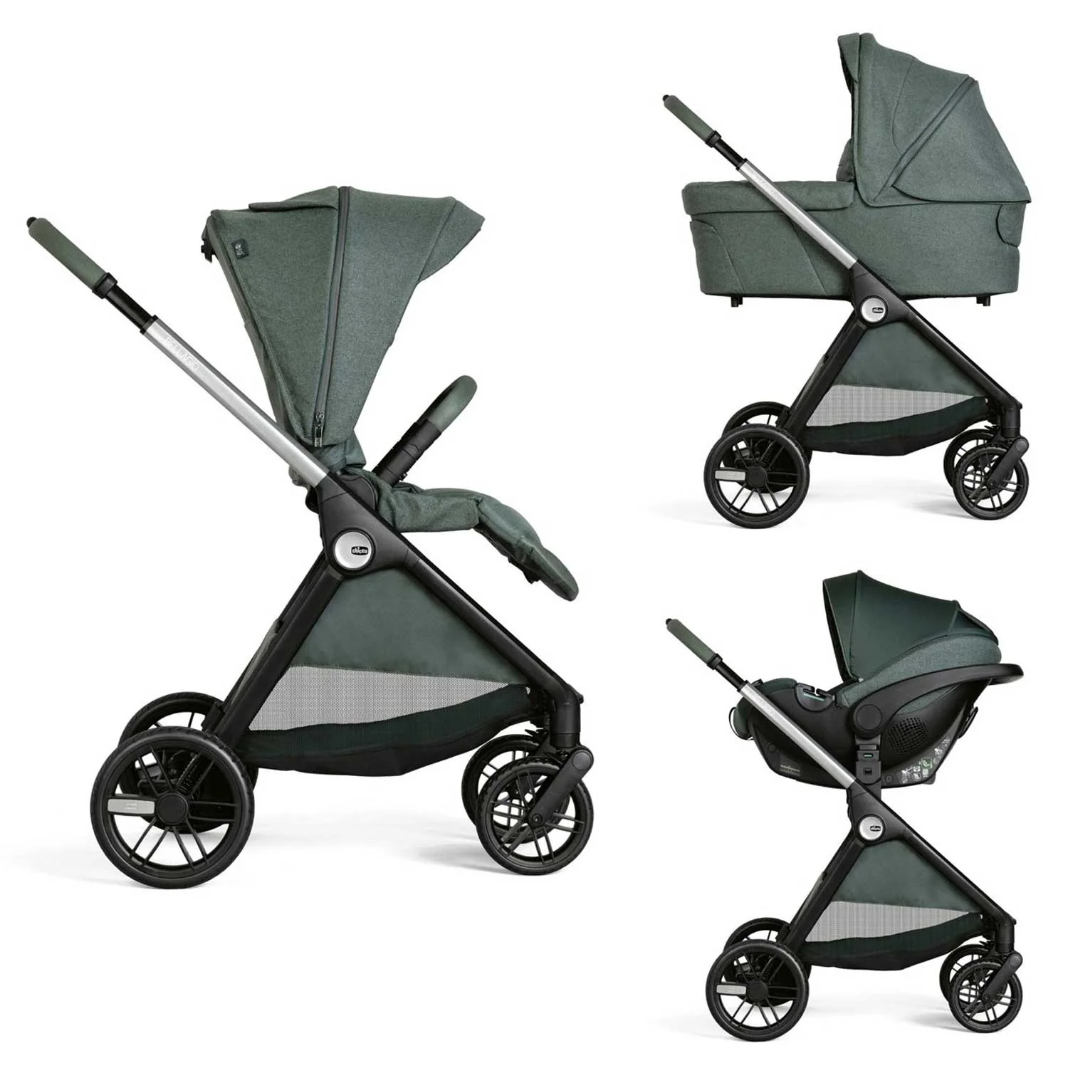 Chicco - Trio Bellagio Flexi Con Seggiolino Auto Kory Isize Plus - Image 15