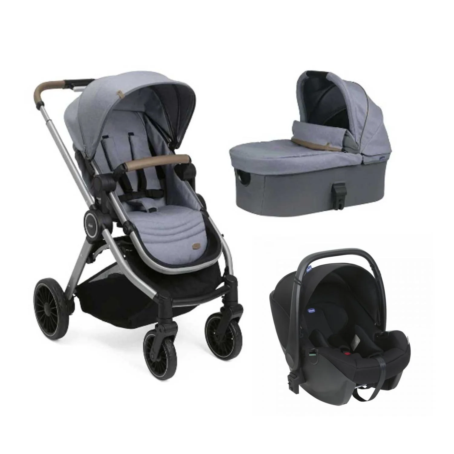 Chicco - Trio Best Friend Pro Light + Seggiolino Auto Kory Isize R129 - Image 10