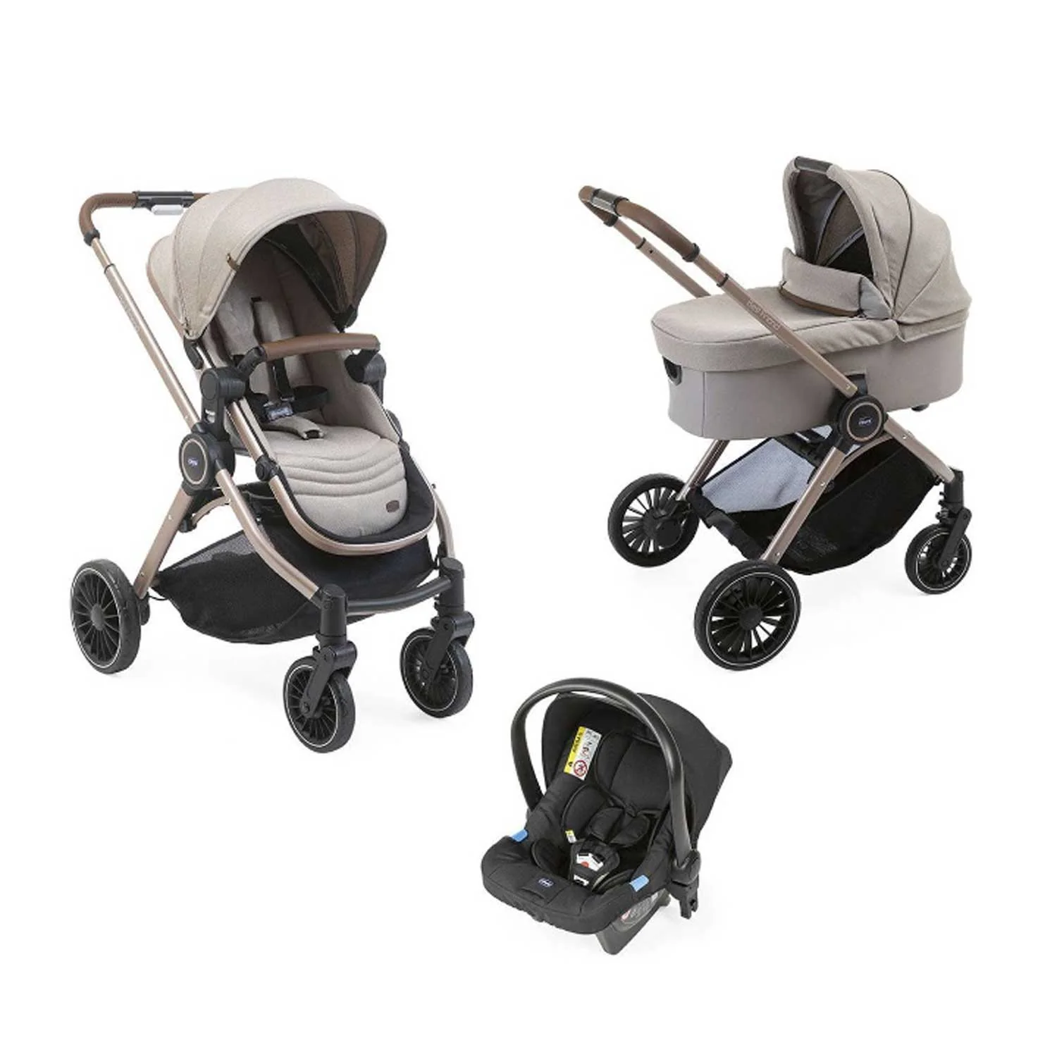 Chicco - Trio Best Friend Pro Light + Seggiolino Auto Kory Isize R129 - Image 5