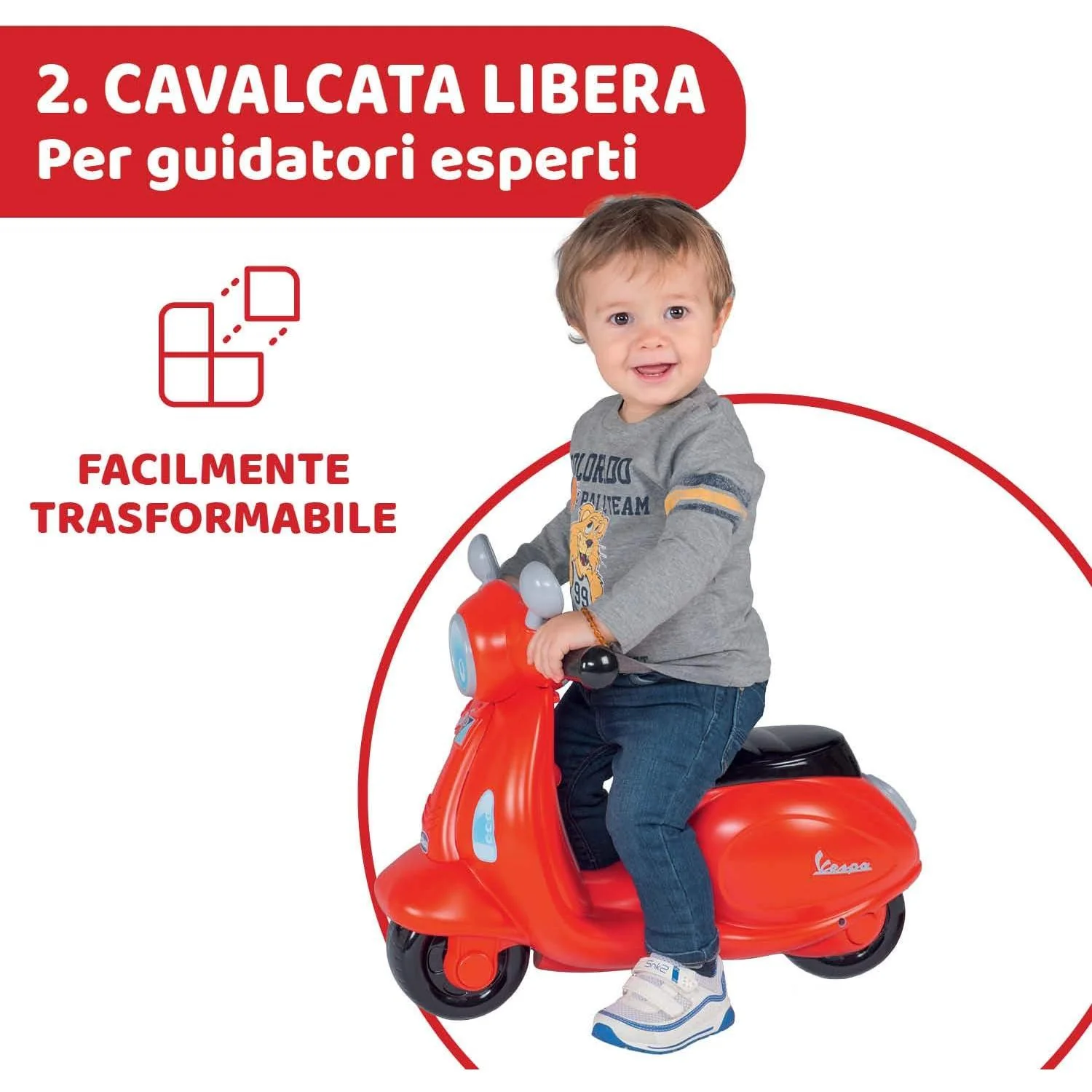 Chicco - Vespa Primavera Cavalcabile Evolutivo - Image 8