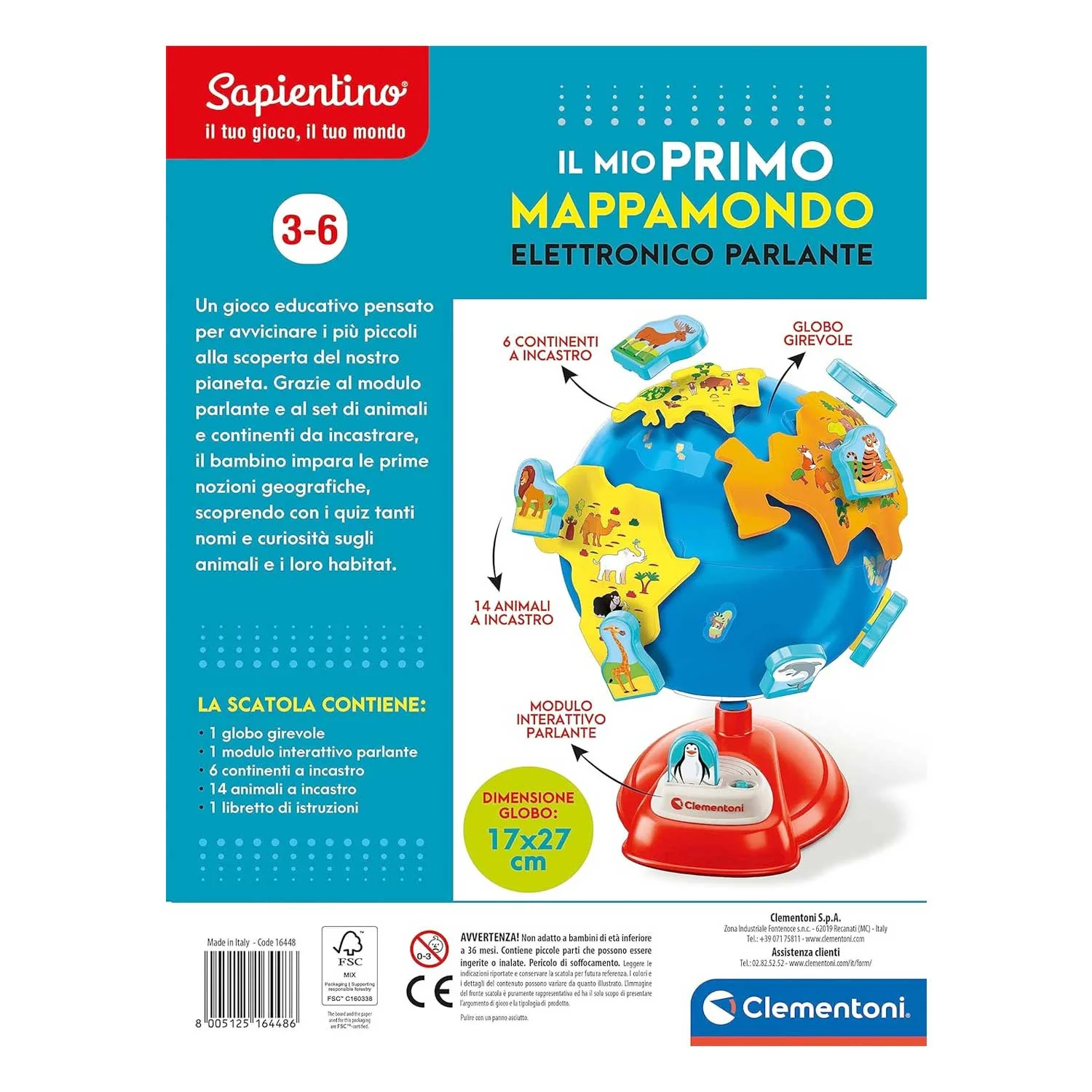 Clementoni - Sapientino: Il mio Primo Mappamondo 16448 - Image 6