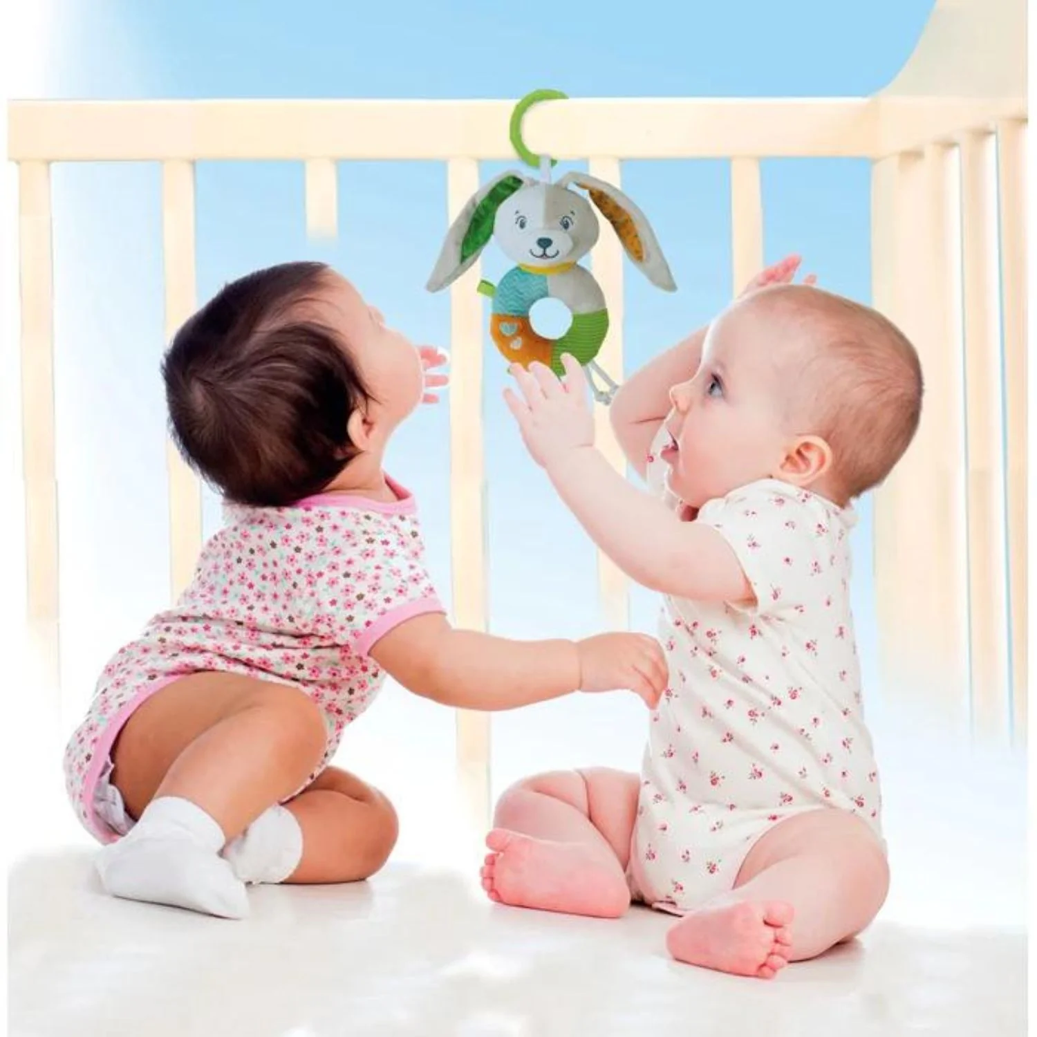 Clementoni - Linea Baby For You: Morbido Coniglietto Sonaglino - Image 3