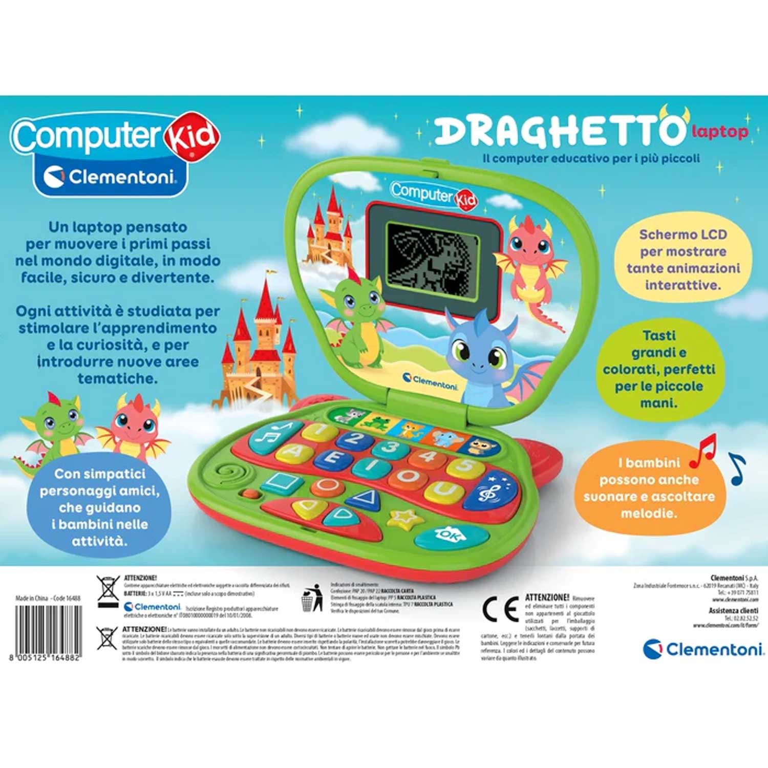 Clementoni - Sapientino Draghetto Laptop 2+ - Image 3