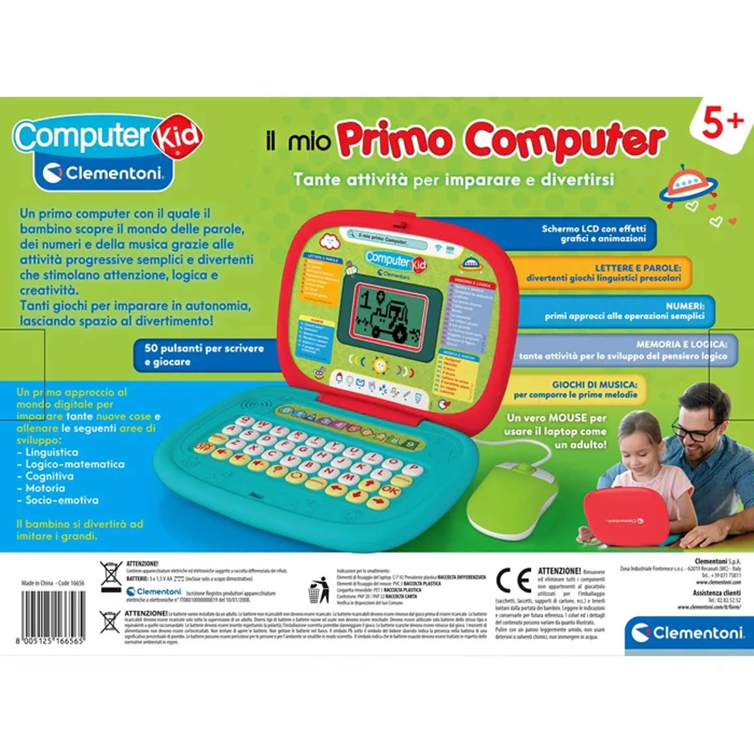 Clementoni - Sapientino Il Mio Primo Computer 5+ 16656 - Image 3