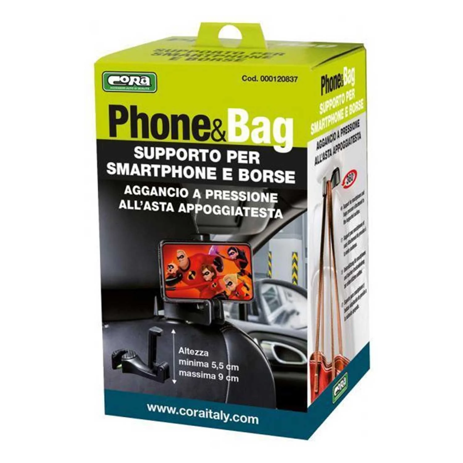 Cora - Phone & Bag Supporto Smartphone E Gancio Borse - Image 3