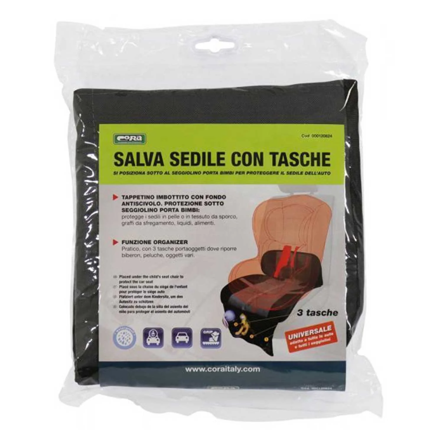 Cora - Salva Sedile Per Seggiolini Con Tasca Portaoggetti - Image 5