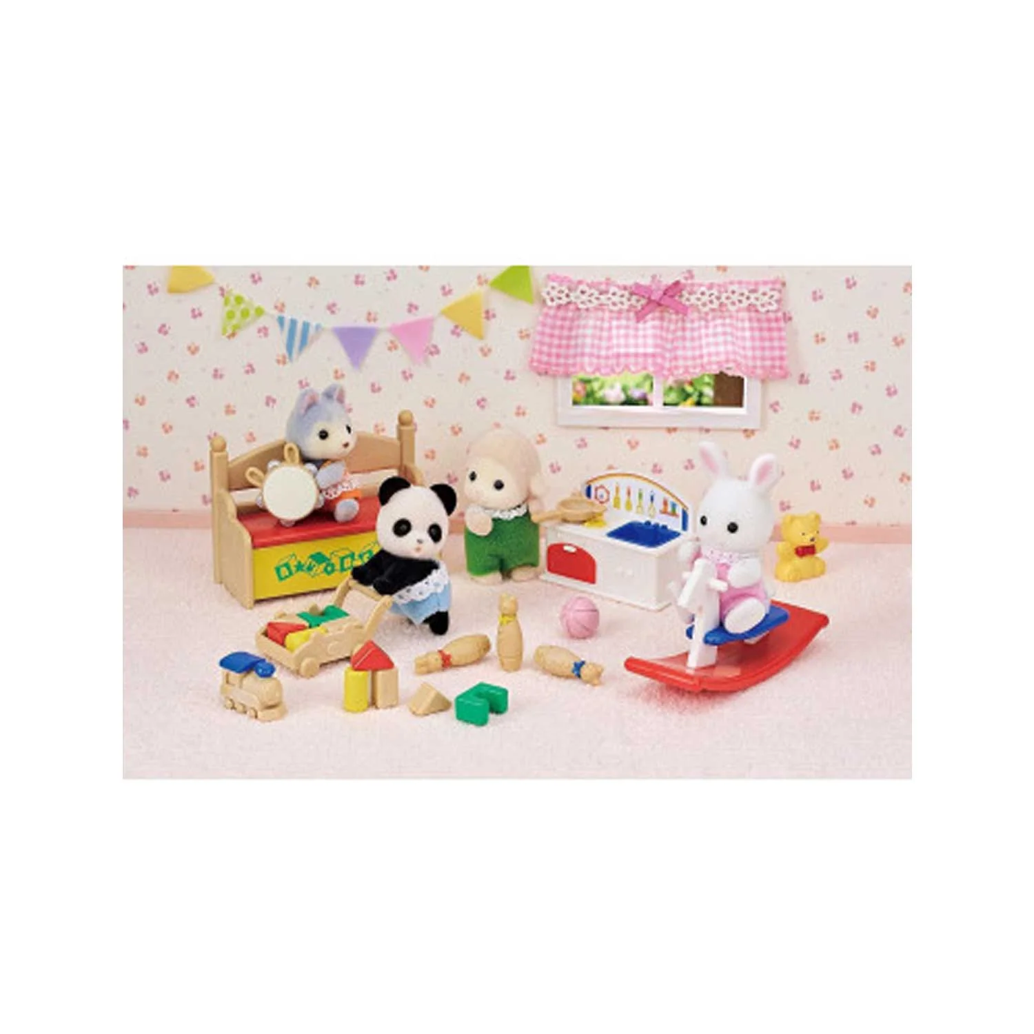 Epoch - Sylvanian Families: Scatola Dei Giochi Per Bebè Coniglio Neve E Bebè Panda - Image 7