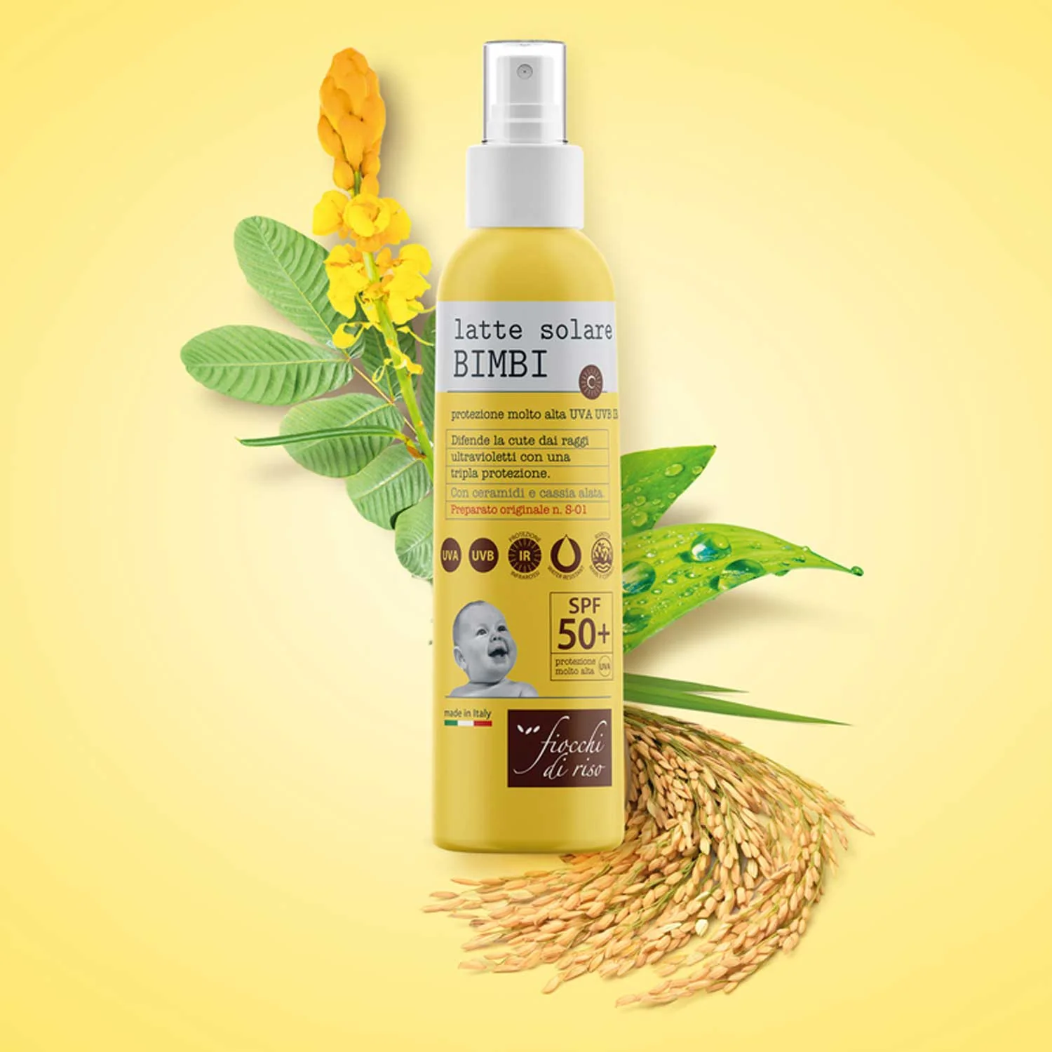 Fiocchi Di Riso - Latte Solare Spray Bimbi 50 + 140 ML - Image 2