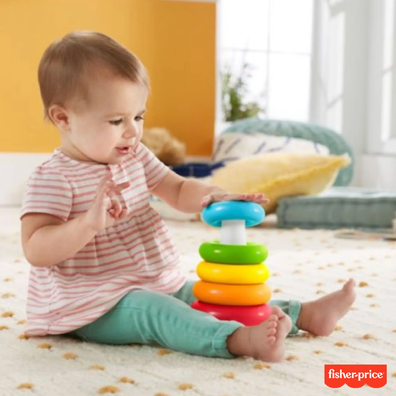 Fisher-Price - Piramide 5 Anelli Eco GRF09 - Image 4