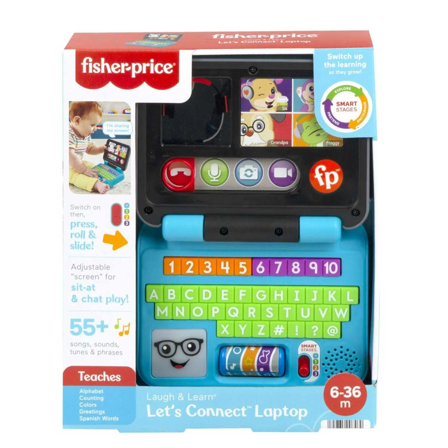 Fisher Price - Ridi e Impara Il Mio Primo Laptop HHH03 - Image 5