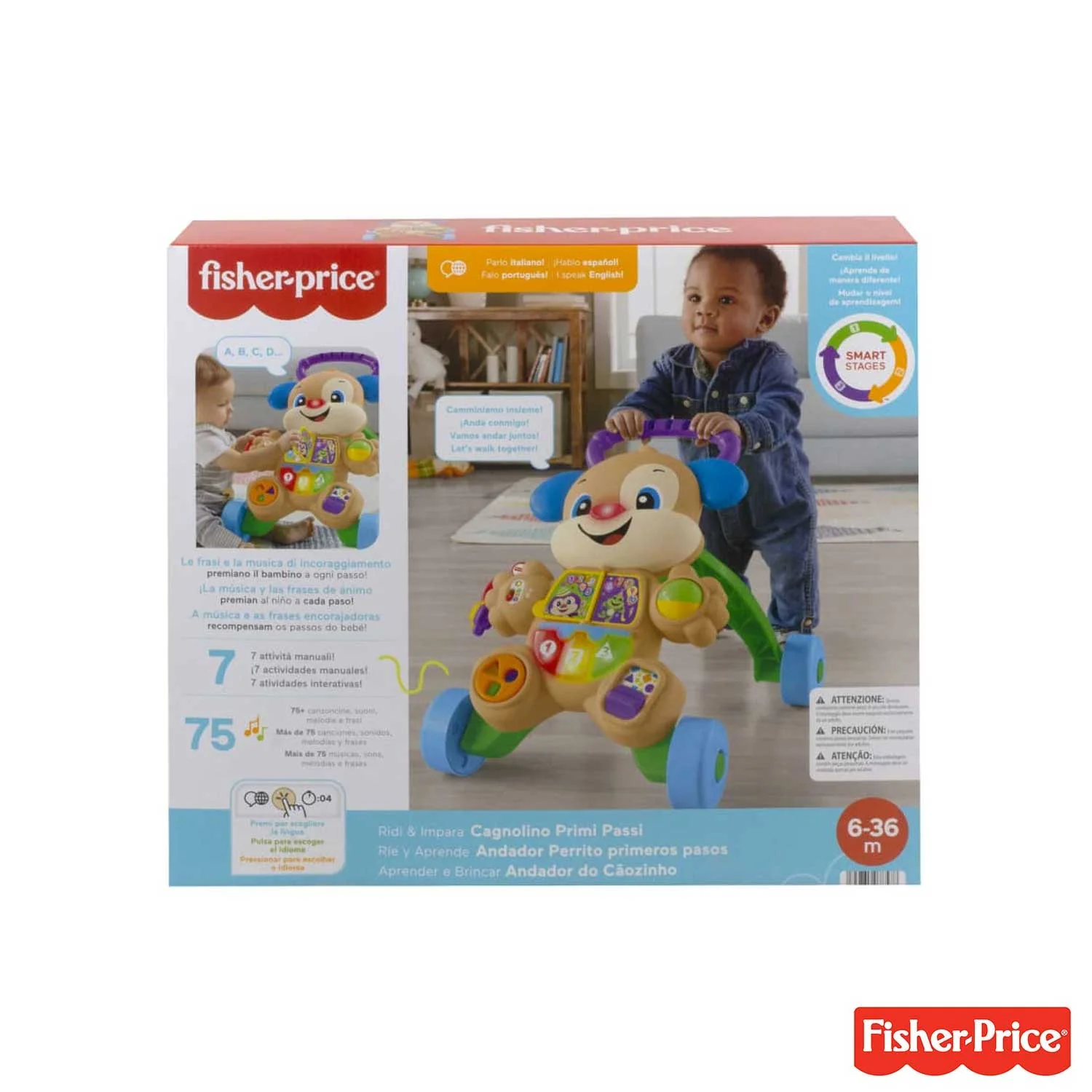 Fisher Price - Ridi & Impara Smart Stages Cagnolino Primi Passi HHX15 - Image 4