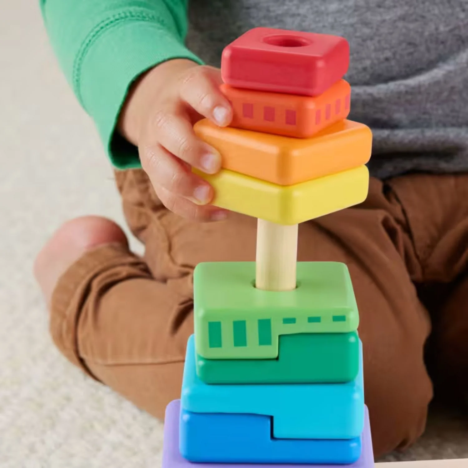 Fisher Price - Set Piramidi in Legno HXT76 - Image 3