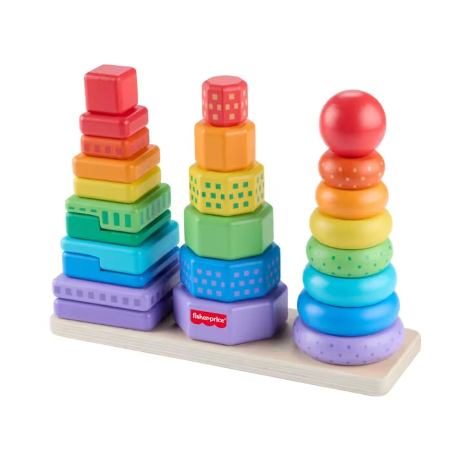 Fisher Price - Set Piramidi in Legno HXT76 - Image 4