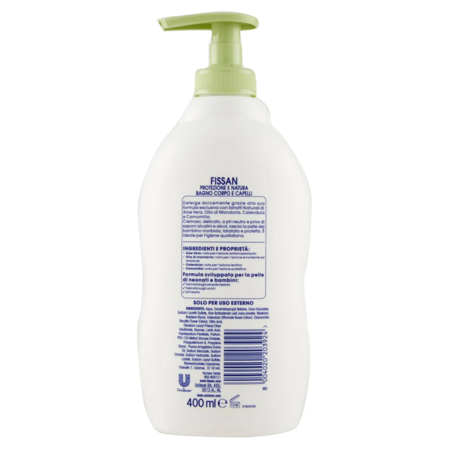 Fissan - Protezione Natura Bagno Corpo & Capelli 400 Ml - Image 2