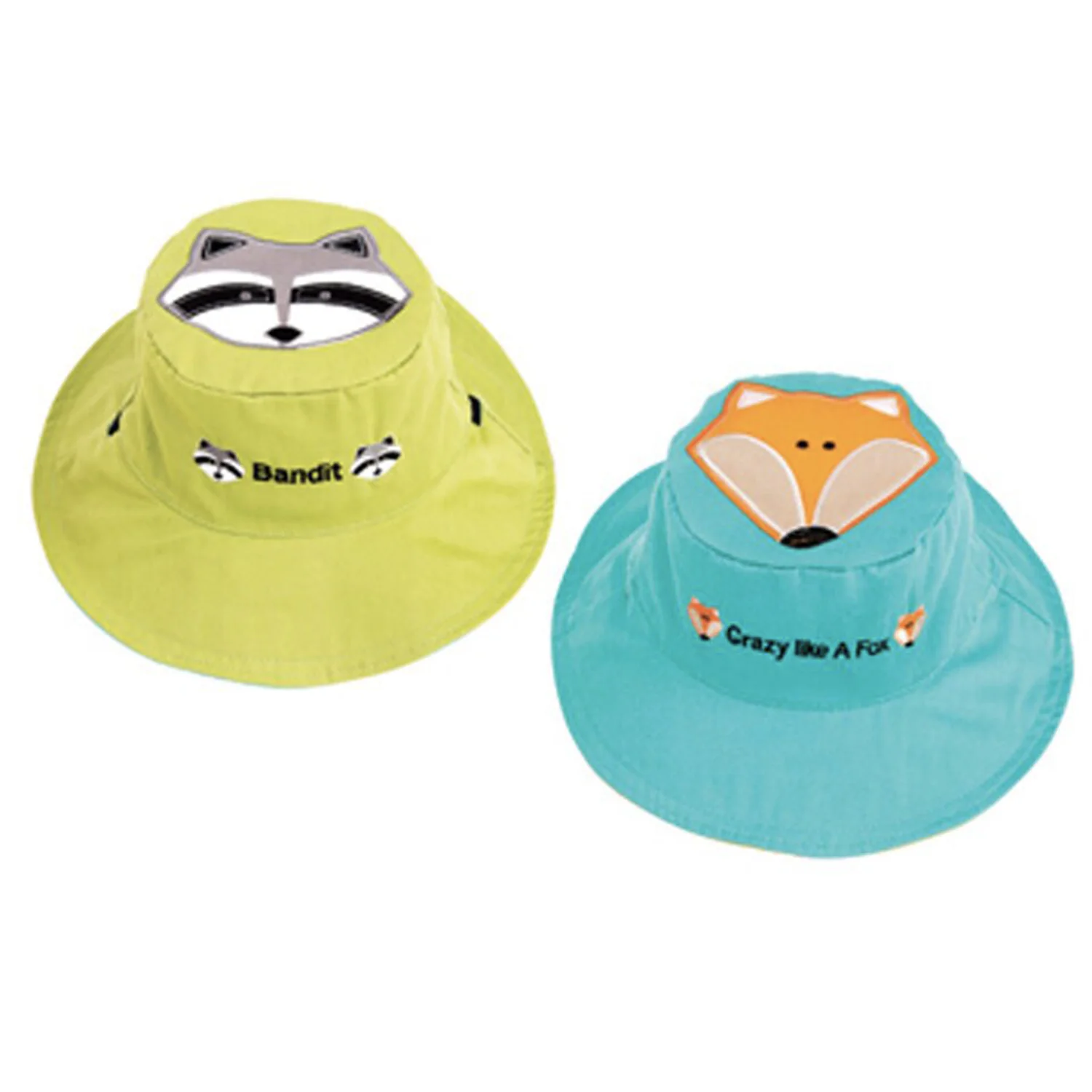 FlapJackKids - Cappello Estivo Reversibile Anti-UV SPF 50+ Orsetto Lavatore - Image 2