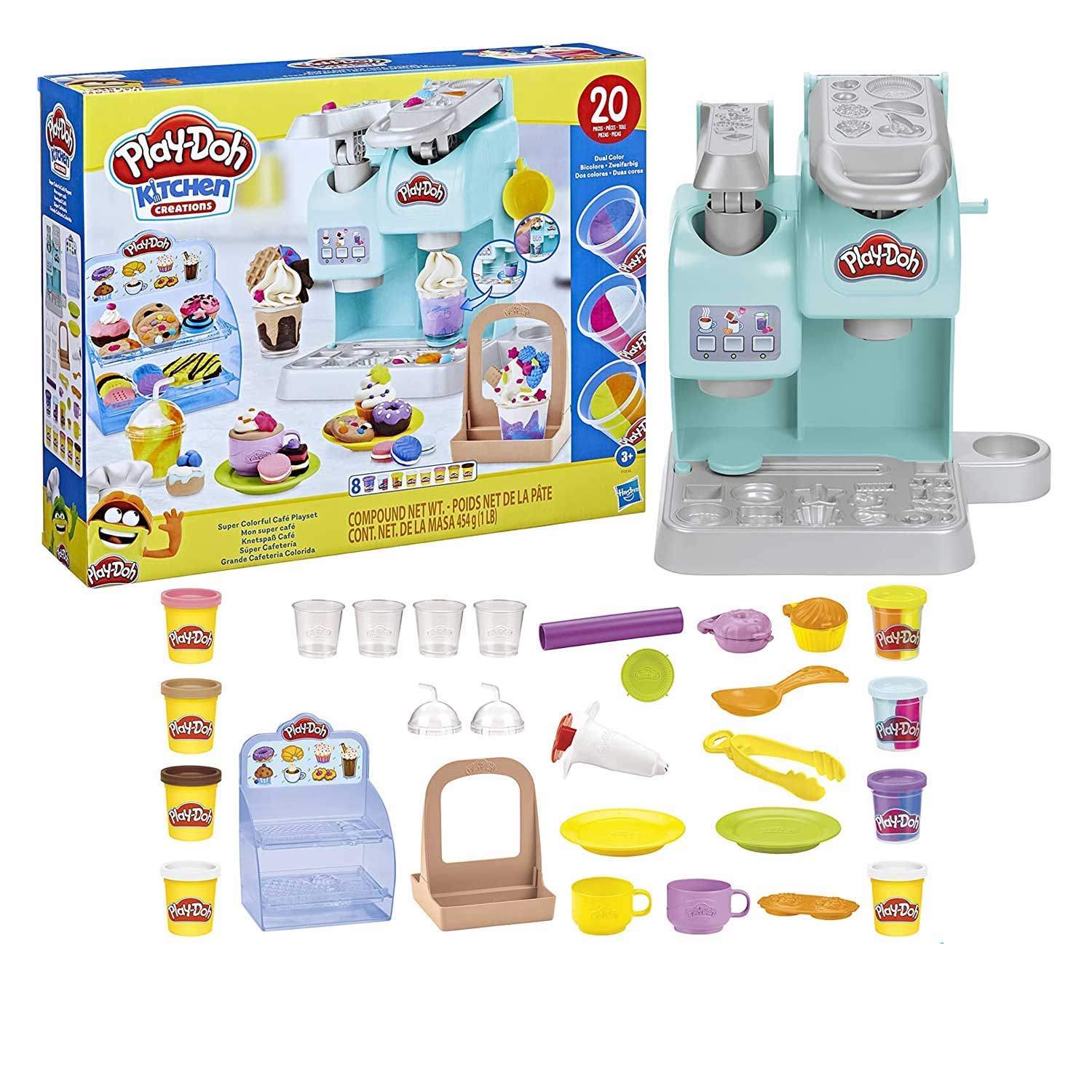 Hasbro - Play-Doh Kitchen Creations La Caffetteria Super Colorata F58365L0
