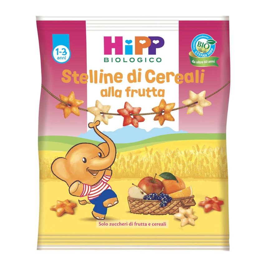 Hipp - Snack Stelline Cereali Alla Frutta: Confezione 30 gr