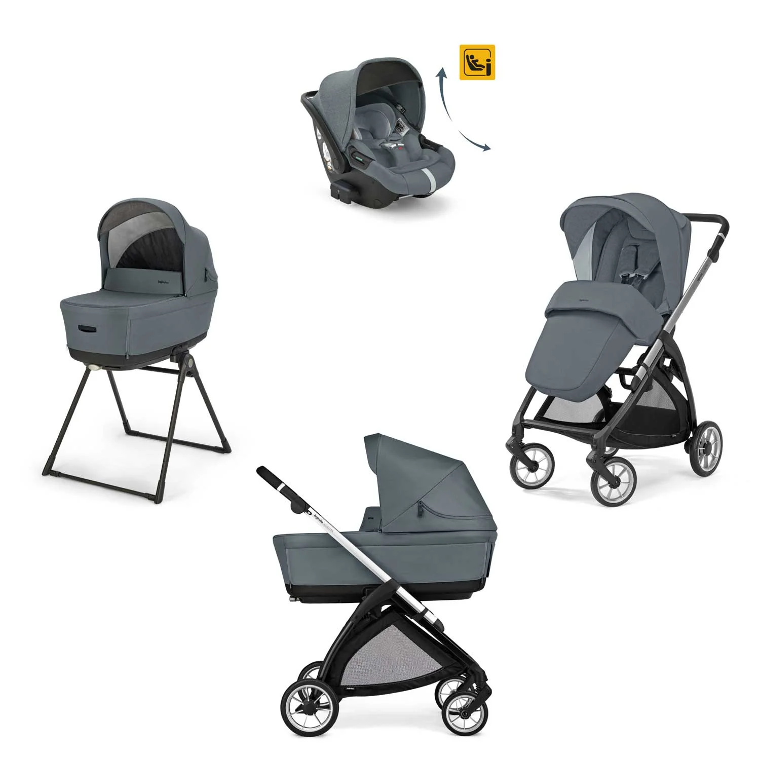 Inglesina - Trio Electa Con Seggiolino Auto Darwin Isize Recline - Image 25
