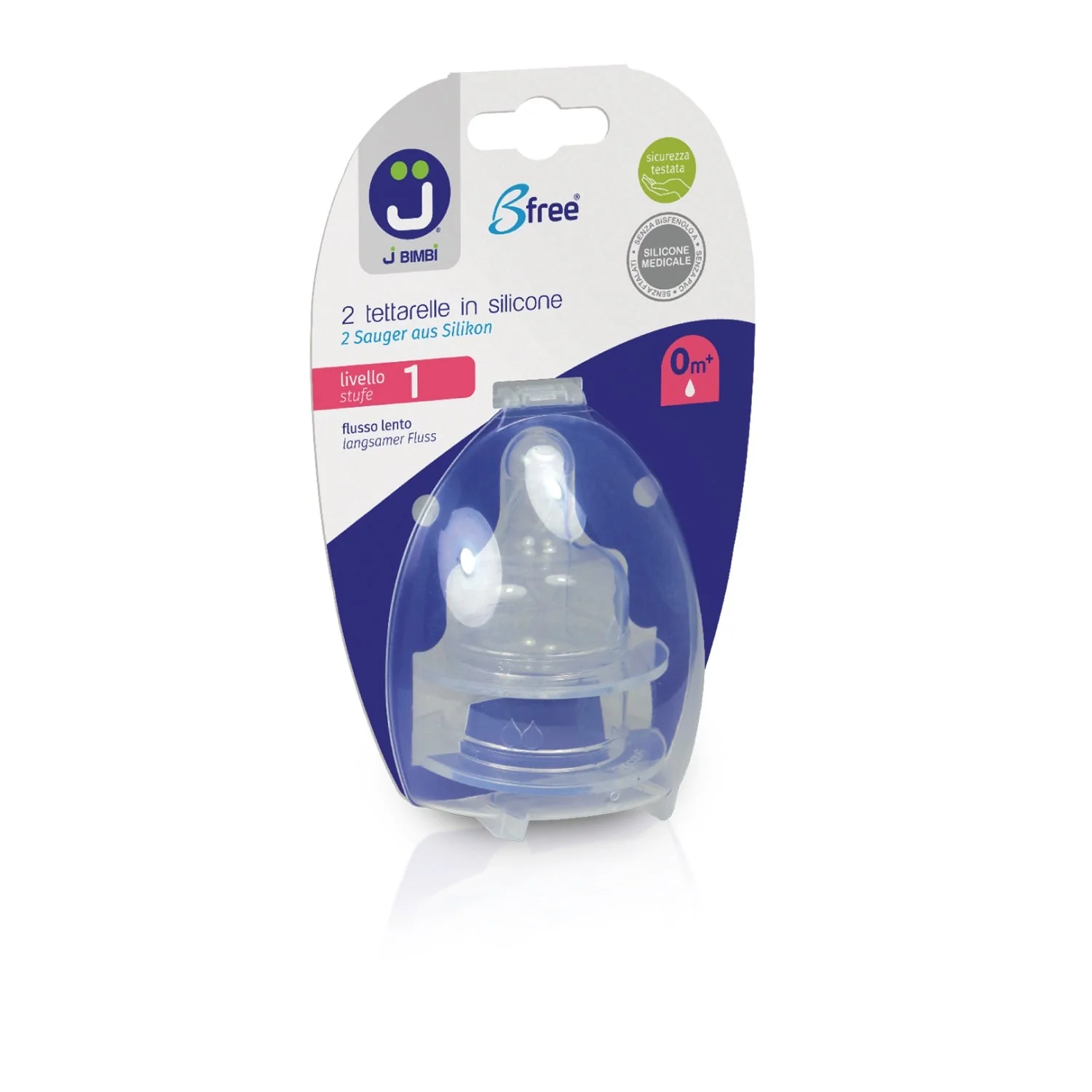 J BIMBI - Bfree Tettarelle in Silicone per Classic e Super Glass - 2pz - Image 3