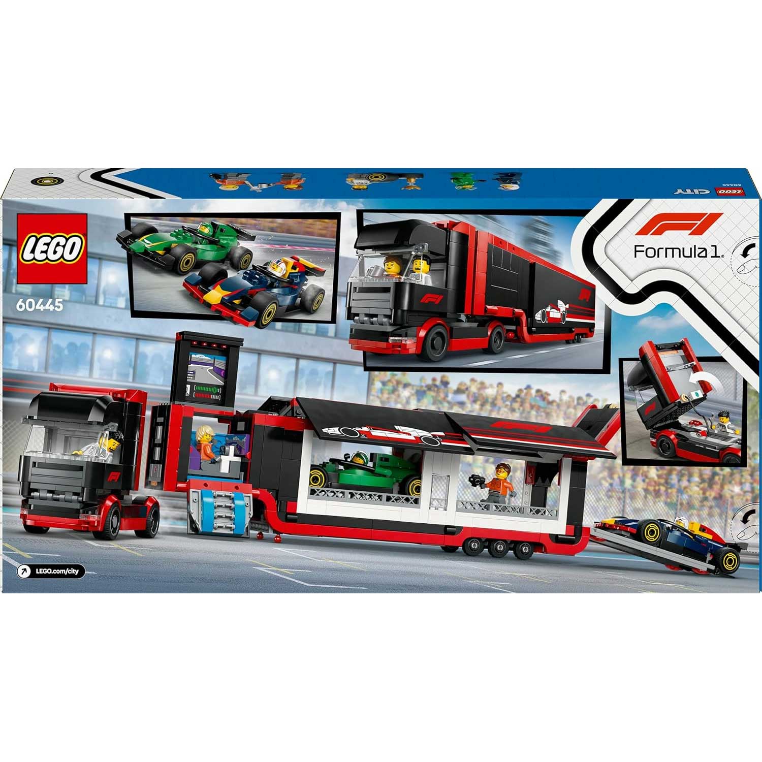 LEGO - City Autotrasportatore F1 con monoposto RB20 e AMR24 F1 60445 - Image 7