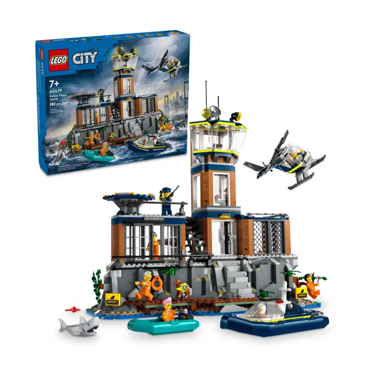 LEGO - City Police Prigione Sull'Isola Della Polizia 60419 - Image 3
