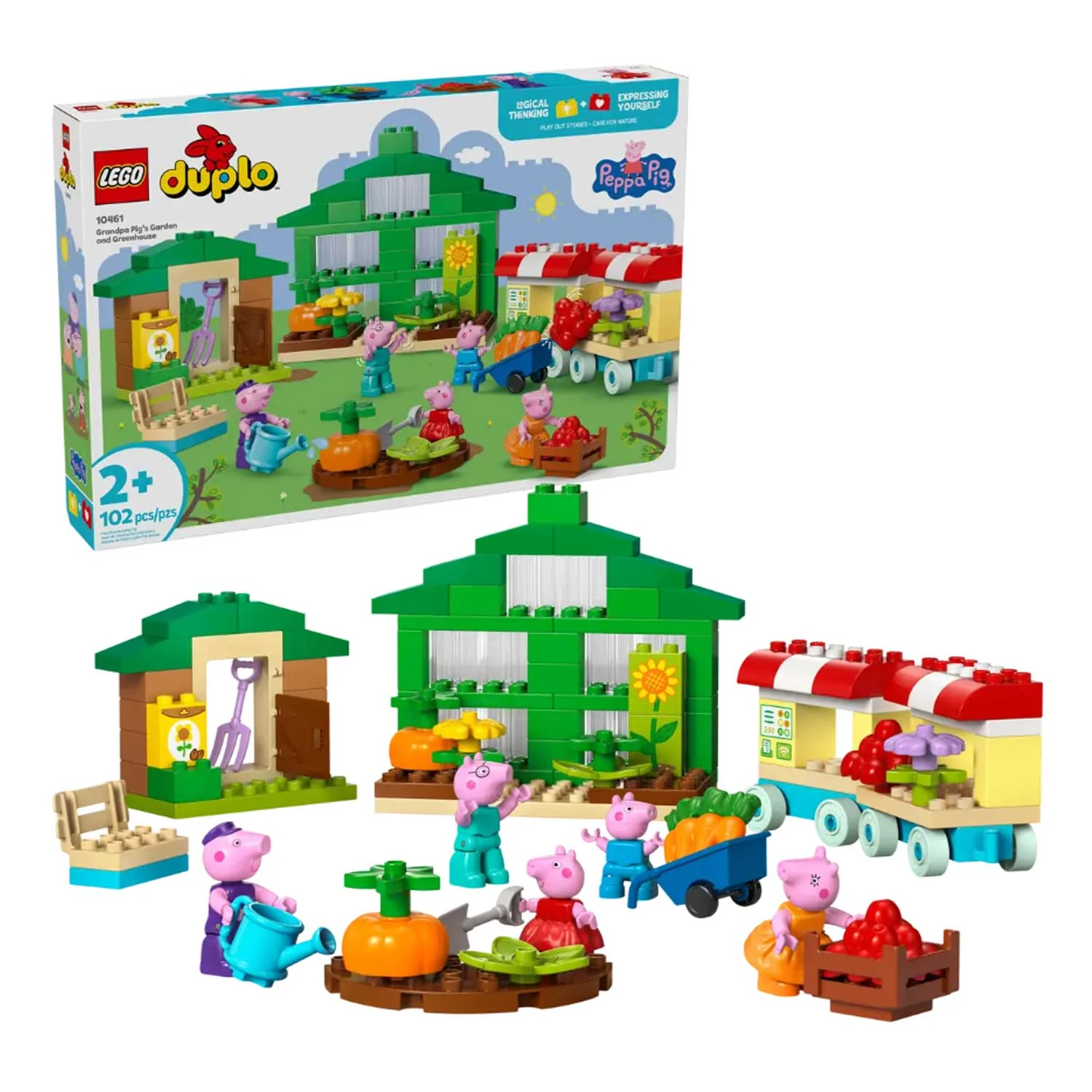 LEGO - Duplo Peppa Pig: Il giardino e la serra di Nonno Pig 10461 - Image 3
