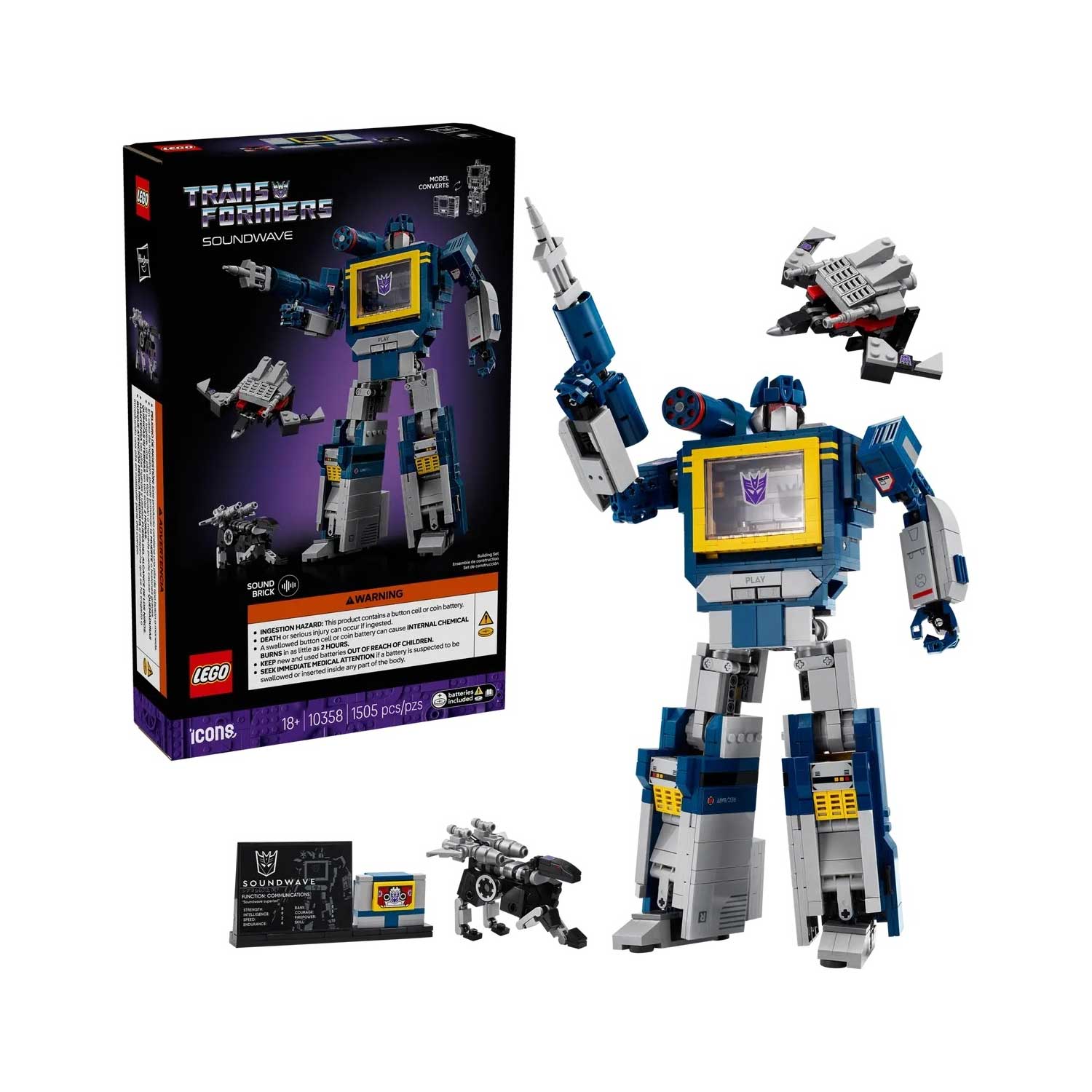 LEGO - Icons Transformers Soundwave 10358 - Image 2