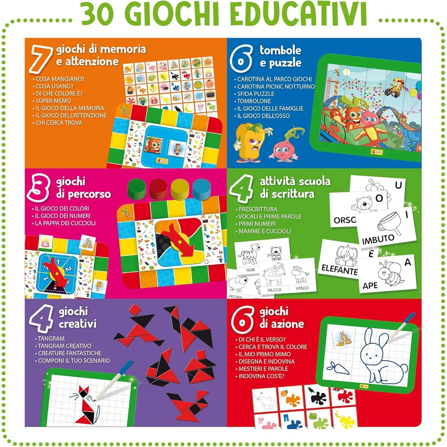 Lisciani - Carotina Tavolino Molto Attivo 30 Giochi Nuova Edizione - Image 3