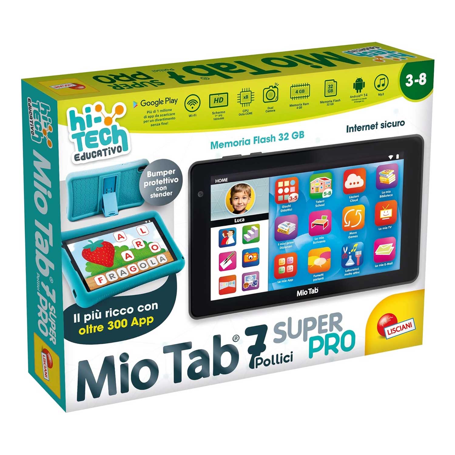 Lisciani - Hi Tech Educativo Mio Tab 7 Super Pro