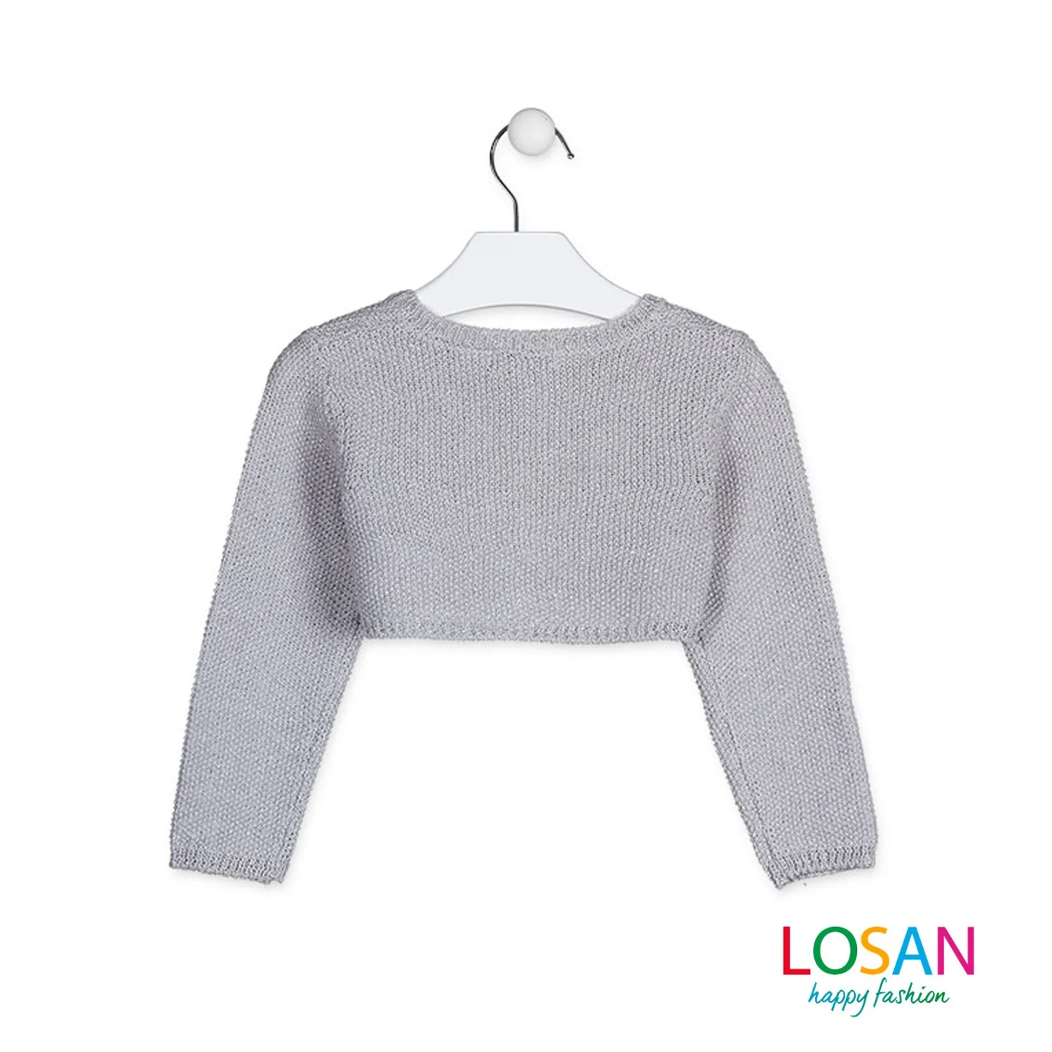 Losan - Bolero in Tricot color Argento Bambina Junior - Image 2