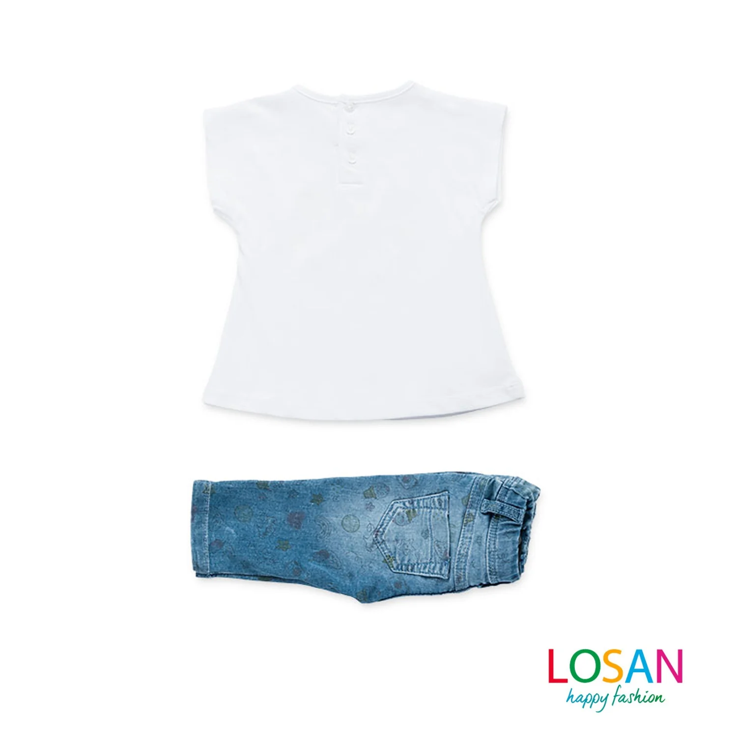 Losan - Completo Maglietta + Pantalone Stampato Baby Bambina - Image 2