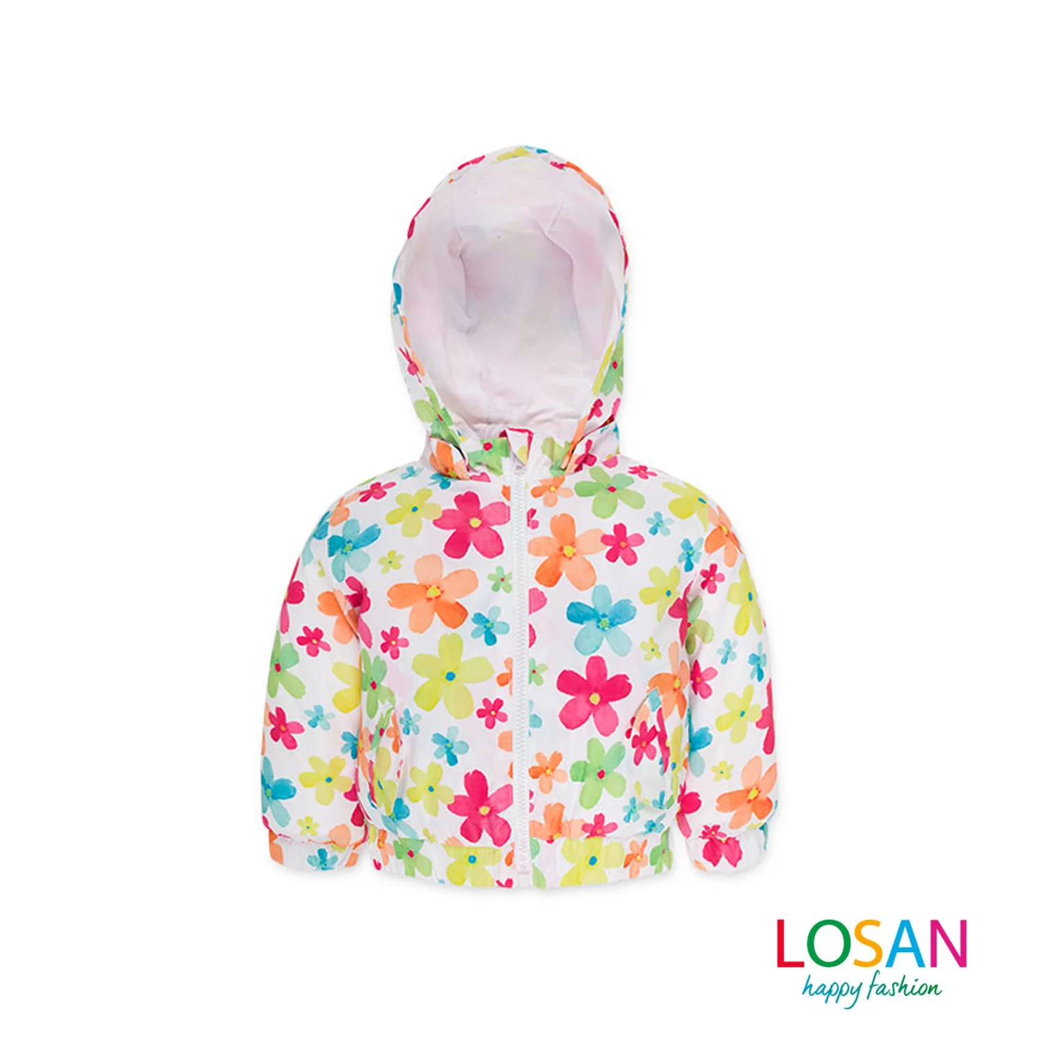 Losan - Giubbotto con Cappuccio a Fiori Baby Bambina - Image 2