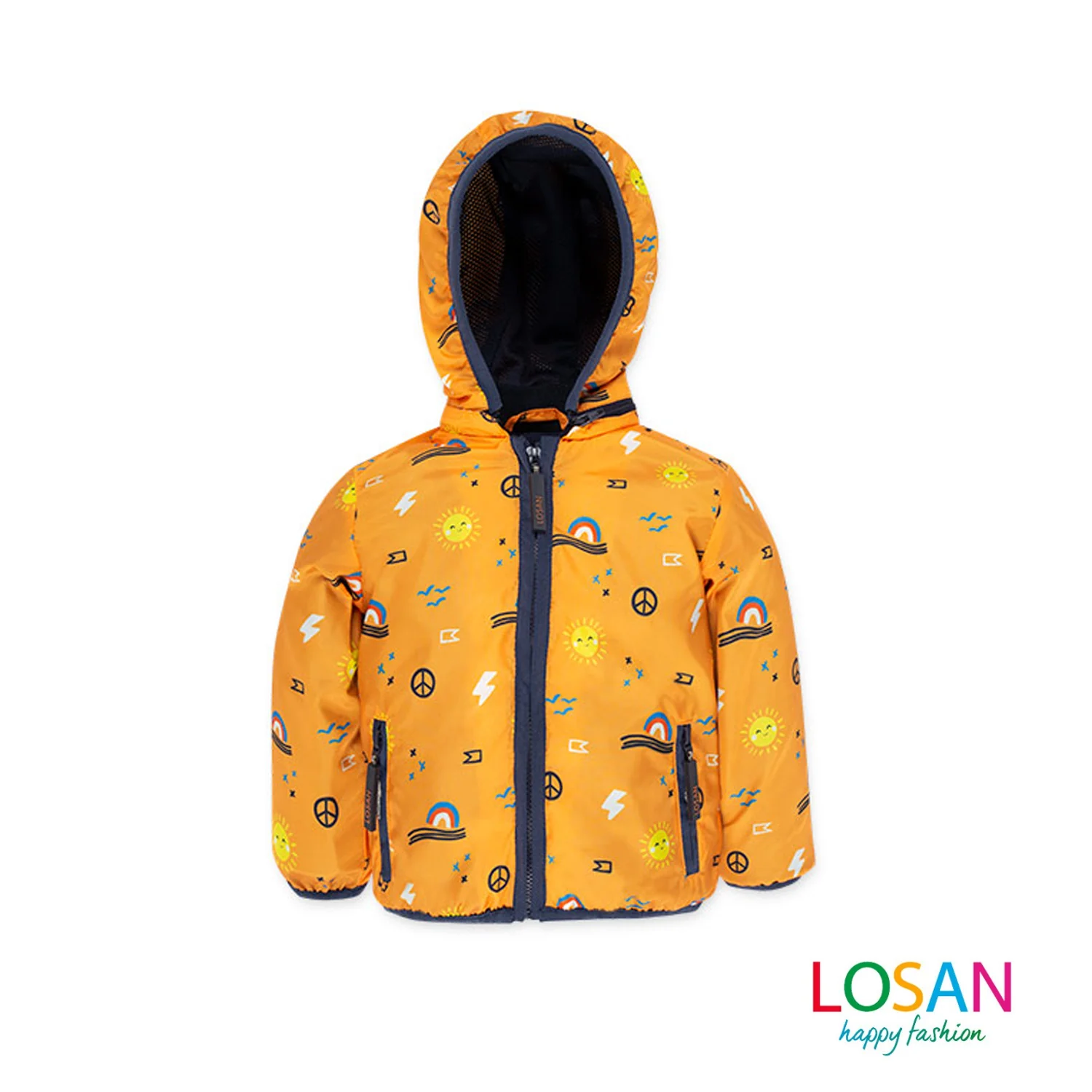Losan - Giubbotto Fantasia Arancione Baby Bambino - Image 2