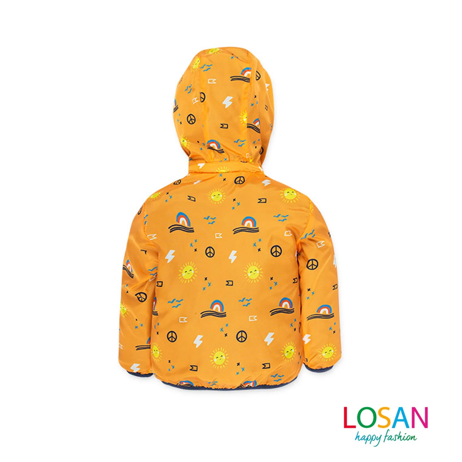 Losan - Giubbotto Fantasia Arancione Baby Bambino - Image 3